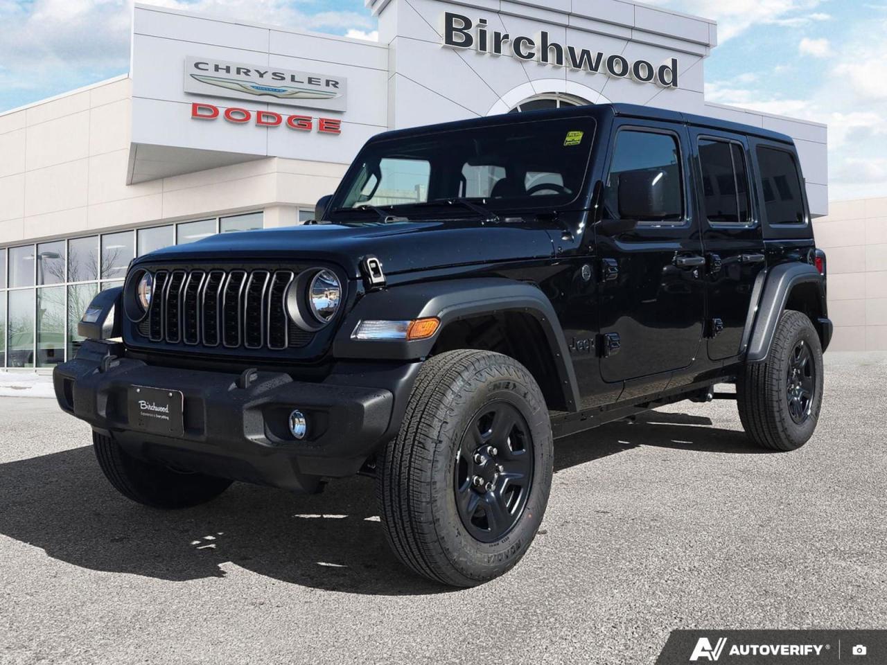 New 2025 Jeep Wrangler Sport | Winter Tires Included! | Black Friday All Month! | for sale in Winnipeg, MB