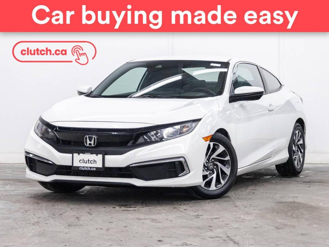 Used 2020 Honda Civic LX w/ Apple CarPlay & Android Auto, Heated Front Seats, Rearview Cam for sale in Toronto, ON
