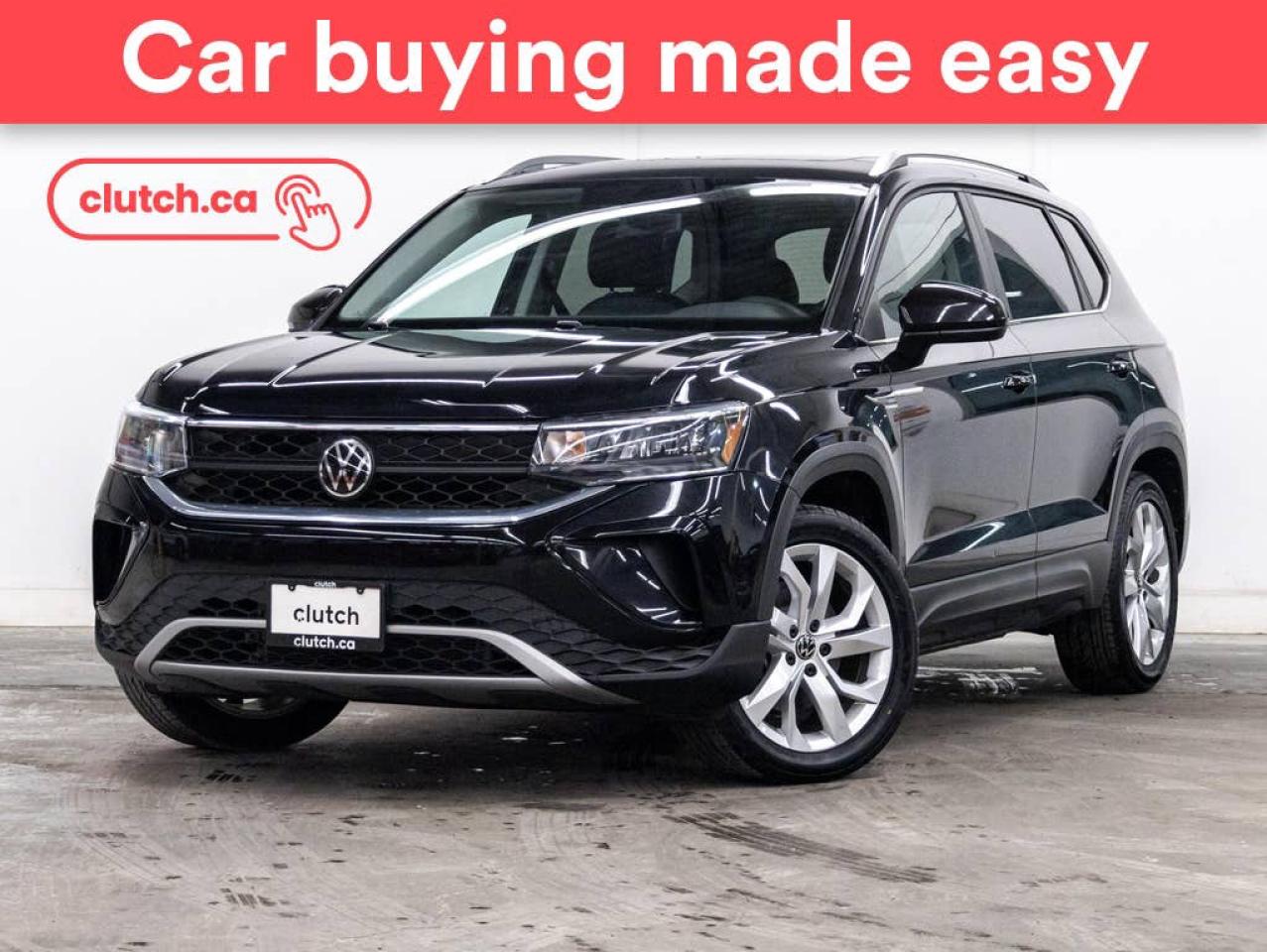 Used 2022 Volkswagen Taos Comfortline AWD w/ Sunroof and 18” Wheel Pkg w/ Apple CarPlay & Android Auto, Panoramic Moonroof, Heated Front Seats for sale in Toronto, ON