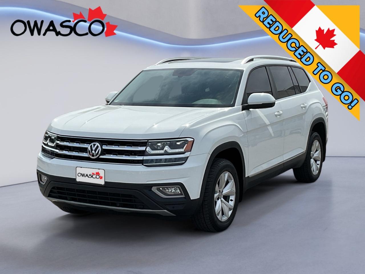 Used 2018 Volkswagen Atlas 3.6L Captain's Chair Pkg! Sunroof! Certified! for sale in Whitby, ON