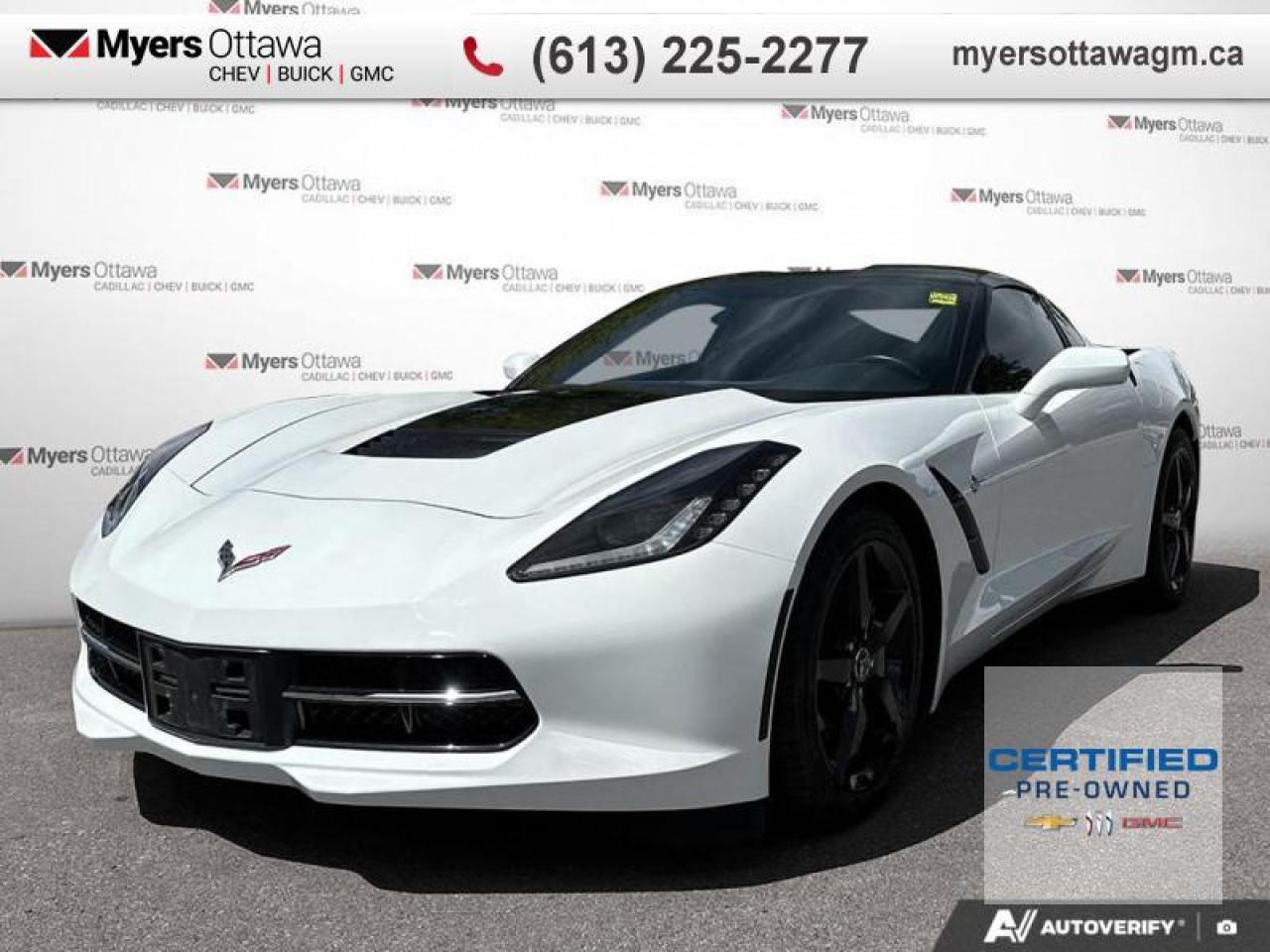 Used 2015 Chevrolet Corvette 1LT  1LT COUPE, 7 SPEED MANUAL, WHITE ON BLACK for sale in Ottawa, ON