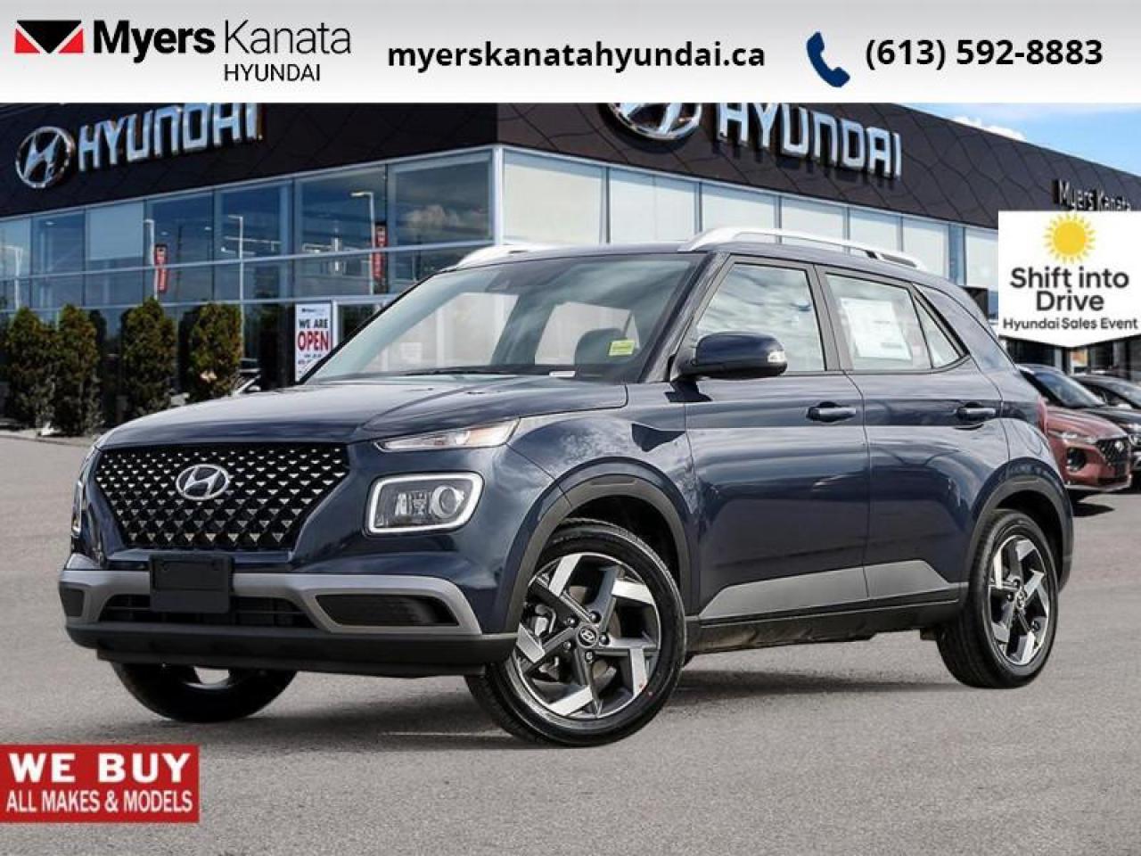 New 2025 Hyundai Venue Ultimate IVT w/Denim Interior  - $102.83 /Wk for sale in Kanata, ON