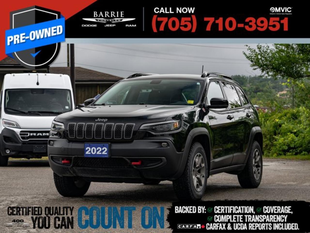Used 2022 Jeep Cherokee Trailhawk for sale in Barrie, ON