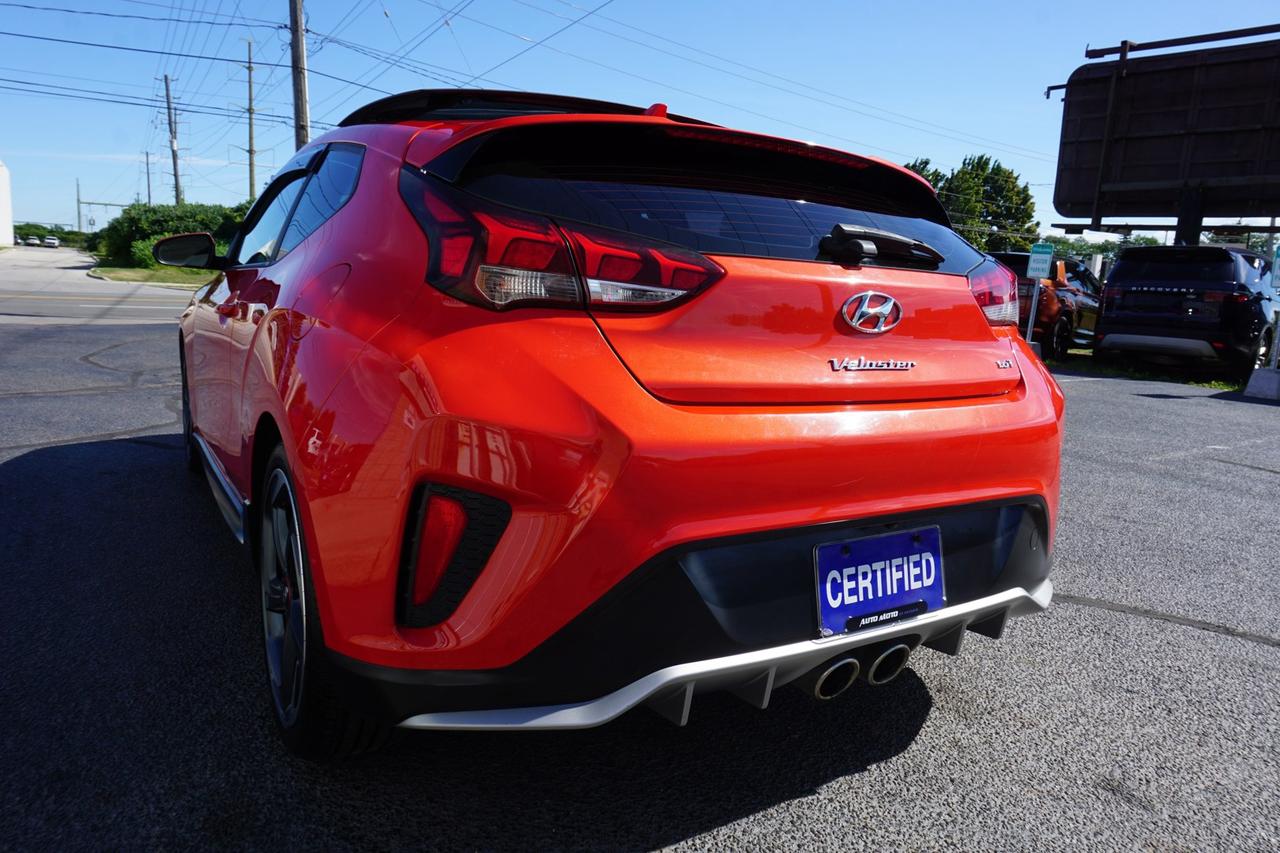 2019 Hyundai Veloster 1.6 TURBO R-SPEC 6 SPEED CERTIFIED *ACCIDENT FREE* CAMERA BLUETOOTH LEATHER HEATED SEATS PANO ROOF CRUISE ALLOYS Photo