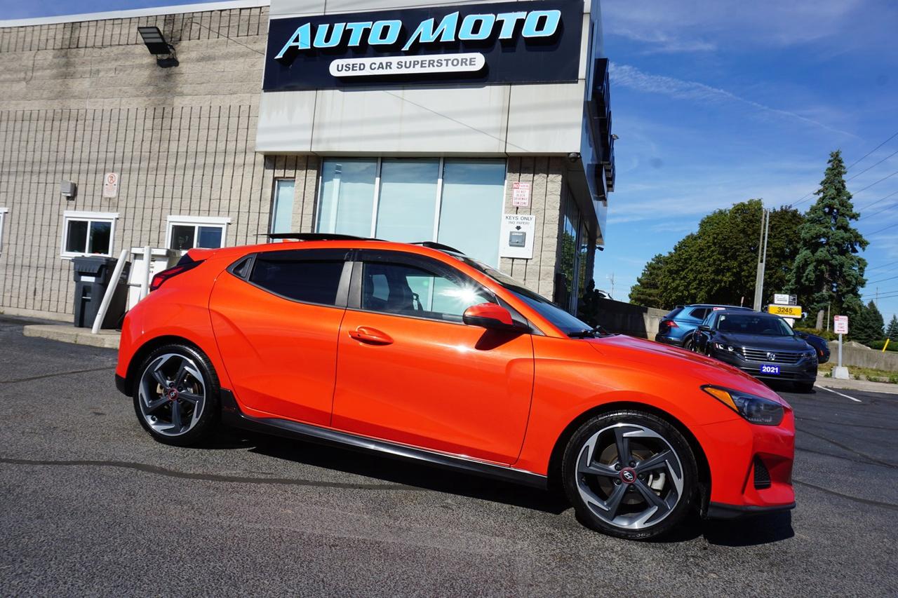 2019 Hyundai Veloster 1.6 TURBO R-SPEC 6 SPEED CERTIFIED *ACCIDENT FREE* CAMERA BLUETOOTH LEATHER HEATED SEATS PANO ROOF CRUISE ALLOYS Photo