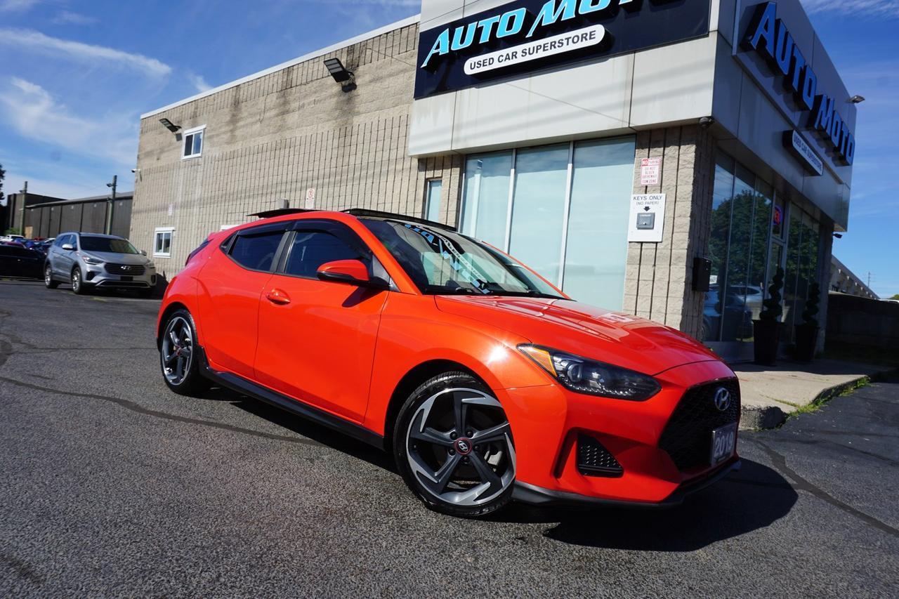 2019 Hyundai Veloster 1.6 TURBO R-SPEC 6 SPEED CERTIFIED *ACCIDENT FREE* CAMERA BLUETOOTH LEATHER HEATED SEATS PANO ROOF CRUISE ALLOYS Photo
