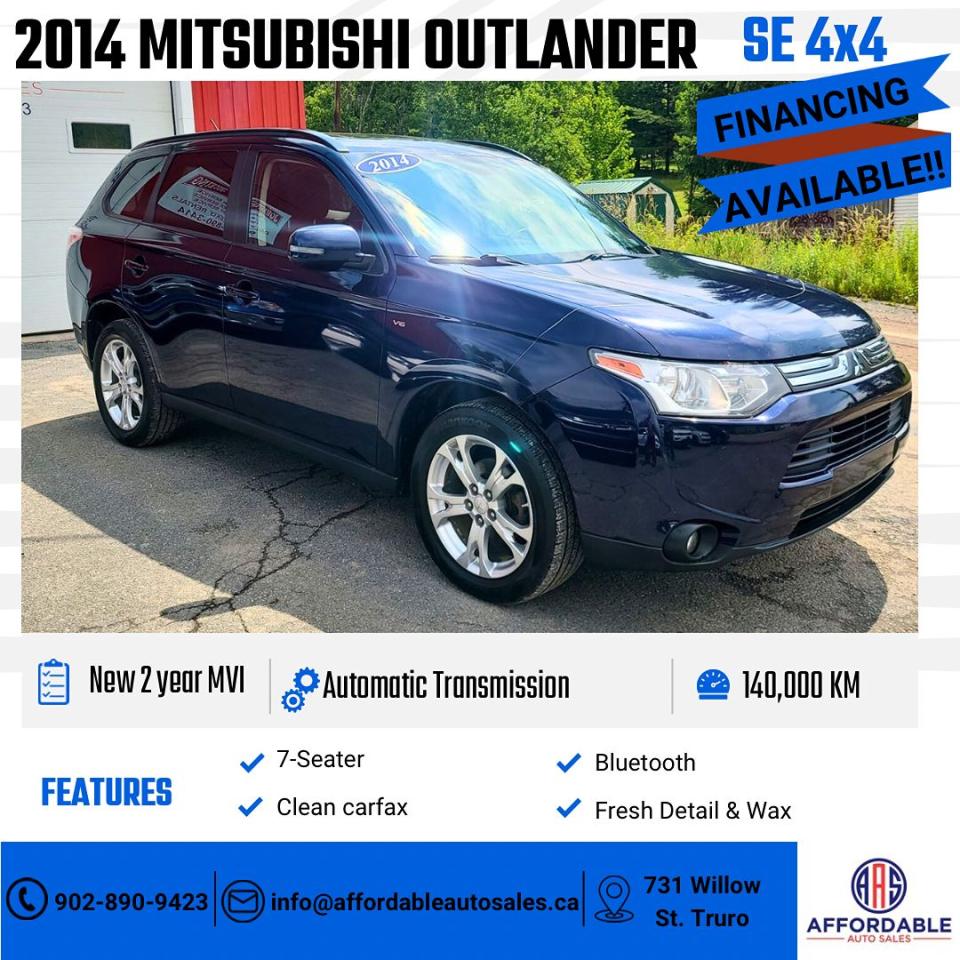 Used 2014 Mitsubishi Outlander SE for sale in Truro, NS