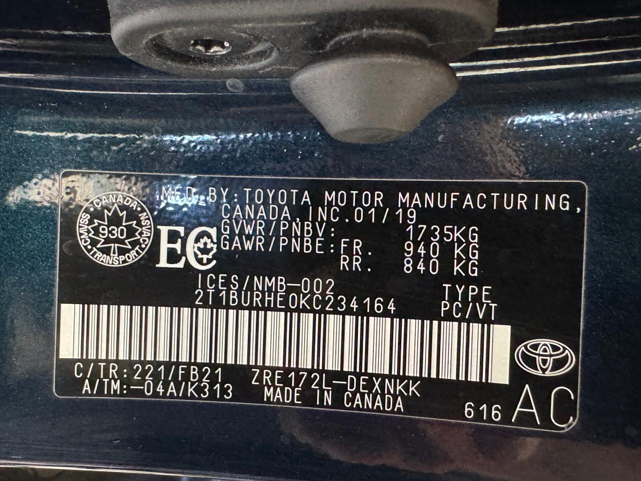 2019 Toyota Corolla LE+Adaptive Cruise+Camera+CLEAN CARFAX Photo92