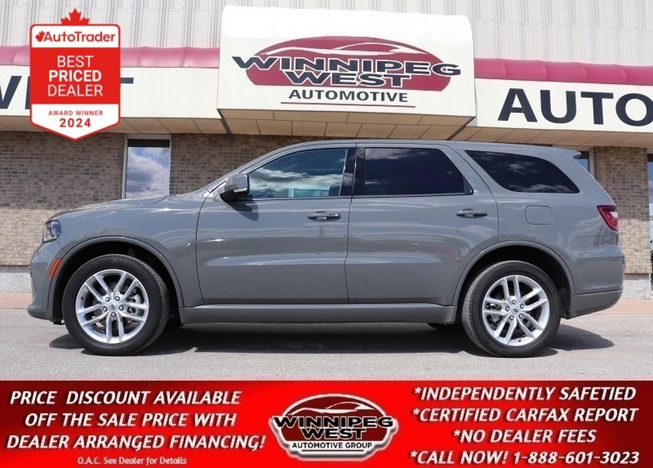 Used 2022 Dodge Durango LOW KMS & RARE SECOND ROW CAPTAINS CHAIRS LOADED! for sale in Headingley, MB