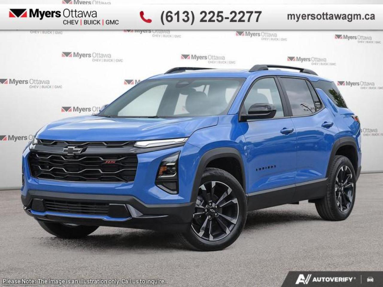 New 2026 Chevrolet Equinox RS  RS, AWD, PANORAMIC SUNROOF, REEF BLUE for sale in Ottawa, ON