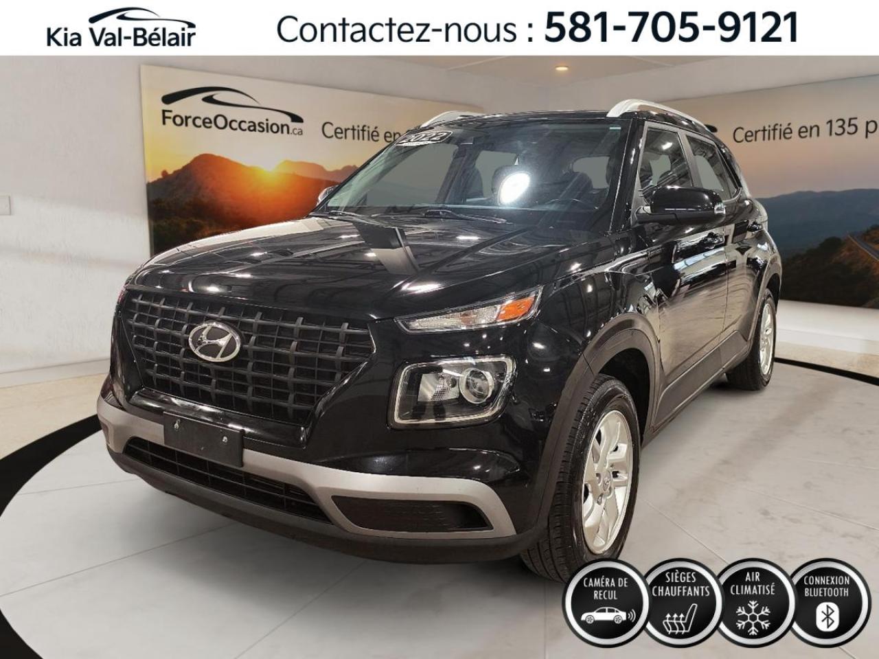 Used 2022 Hyundai Venue PREFERRED *CRUISE *CAMERA *CARPLAY *A/C *SIEGES CHAUFF for sale in Québec, QC