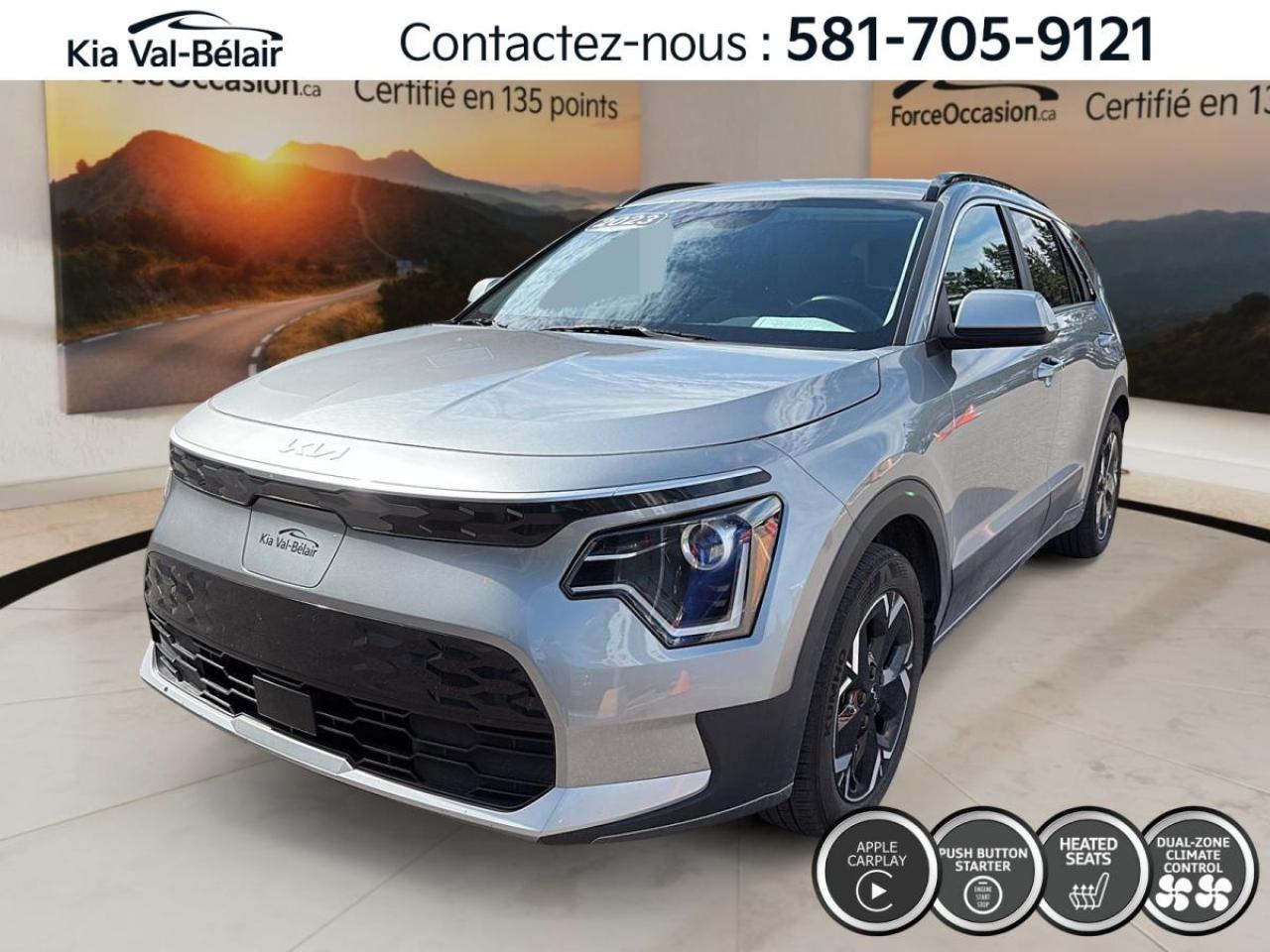Used 2023 Kia NIRO EV PREMIUM *GPS *CRUISE *CAMERA *CARPLAY *SIEGES/VOLANT CHAUFF for sale in Québec, QC