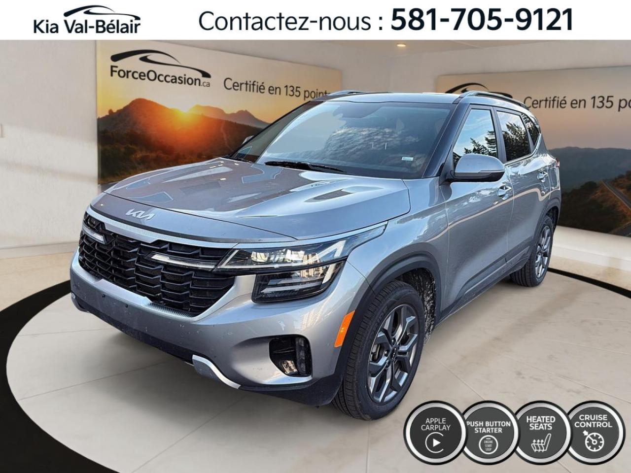 Used 2024 Kia Seltos EX *AWD *TOIT *CUIR *CAMERA *CARPLAY *SIEGES CHAUFF for sale in Québec, QC