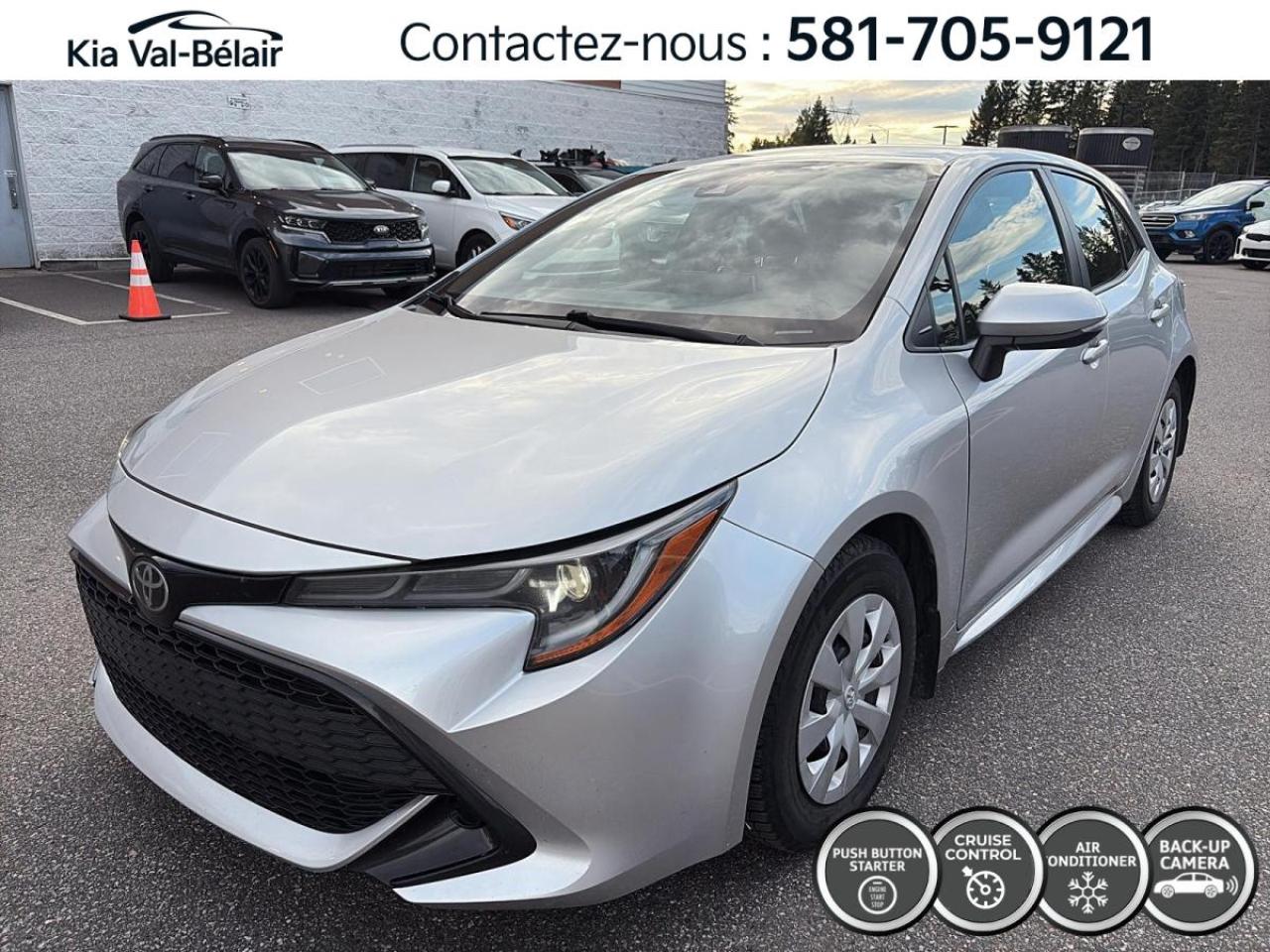 Used 2019 Toyota Corolla BASE *CAMERA *CARPLAY *SIEGES/VOLANT CHAUFF *BOUTON POUSSOIR for sale in Québec, QC