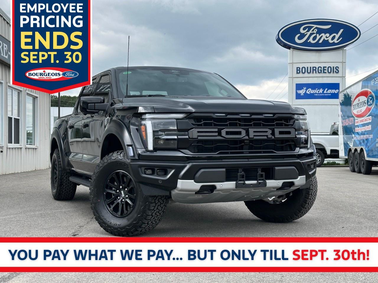 New 2025 Ford F-150 Raptor 4WD SuperCrew 5.5' Box for sale in Midland, ON