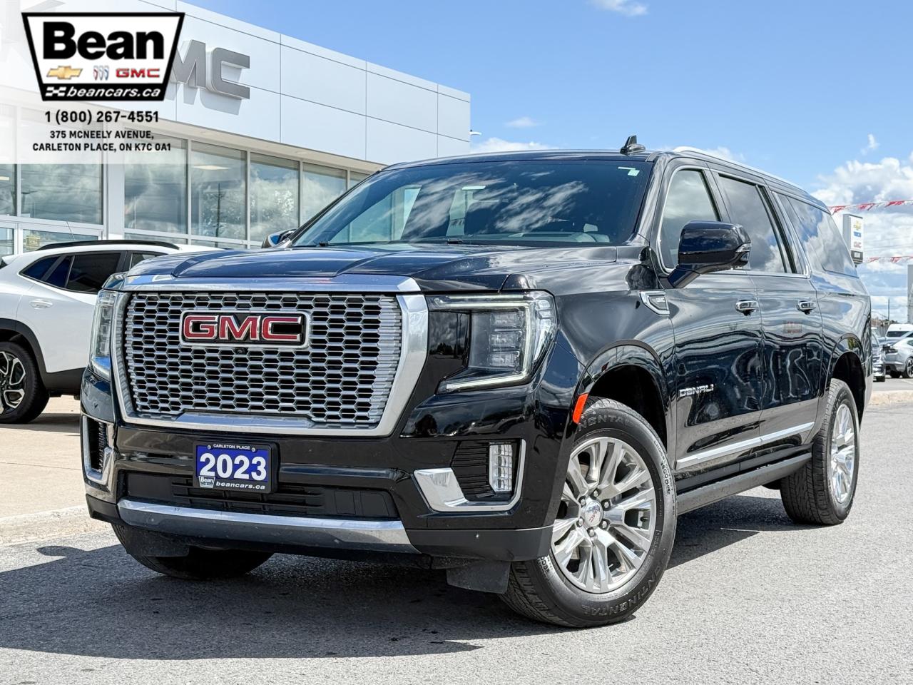 Used 2023 GMC Yukon XL Denali PURCHASED & SERVICED HERE, 6.2L V8 ENGINE, HEATED & VENTILATED SEATS, HEATED STEERING WHEEL, REMOTE START & ENTRY, RAIN SENSING WIPERS, WIRELESS CHARGING, ADAPTIVE CRUISE CONTROL, HANDS-FREE LIFTGATE, for sale in Carleton Place, ON