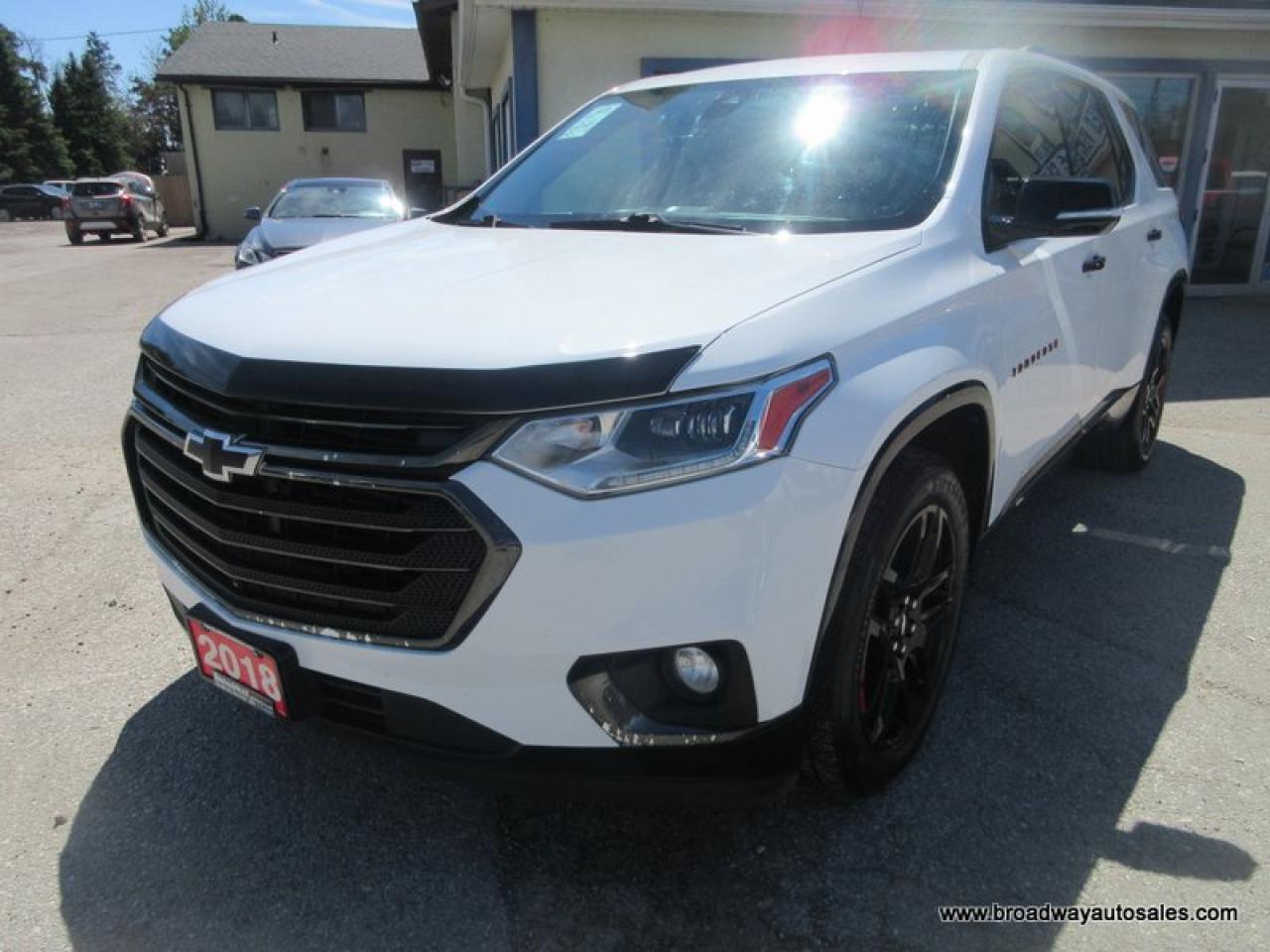 Used 2018 Chevrolet Traverse ALL-WHEEL DRIVE PREMIER-EDITION 7 PASSENGER 3.6L - V6.. CAPTAINS.. 3RD ROW.. NAVIGATION.. DUAL SUNROOF.. LEATHER.. HEATED/AC SEATS.. BACK-UP CAMERA.. for sale in Bradford, ON