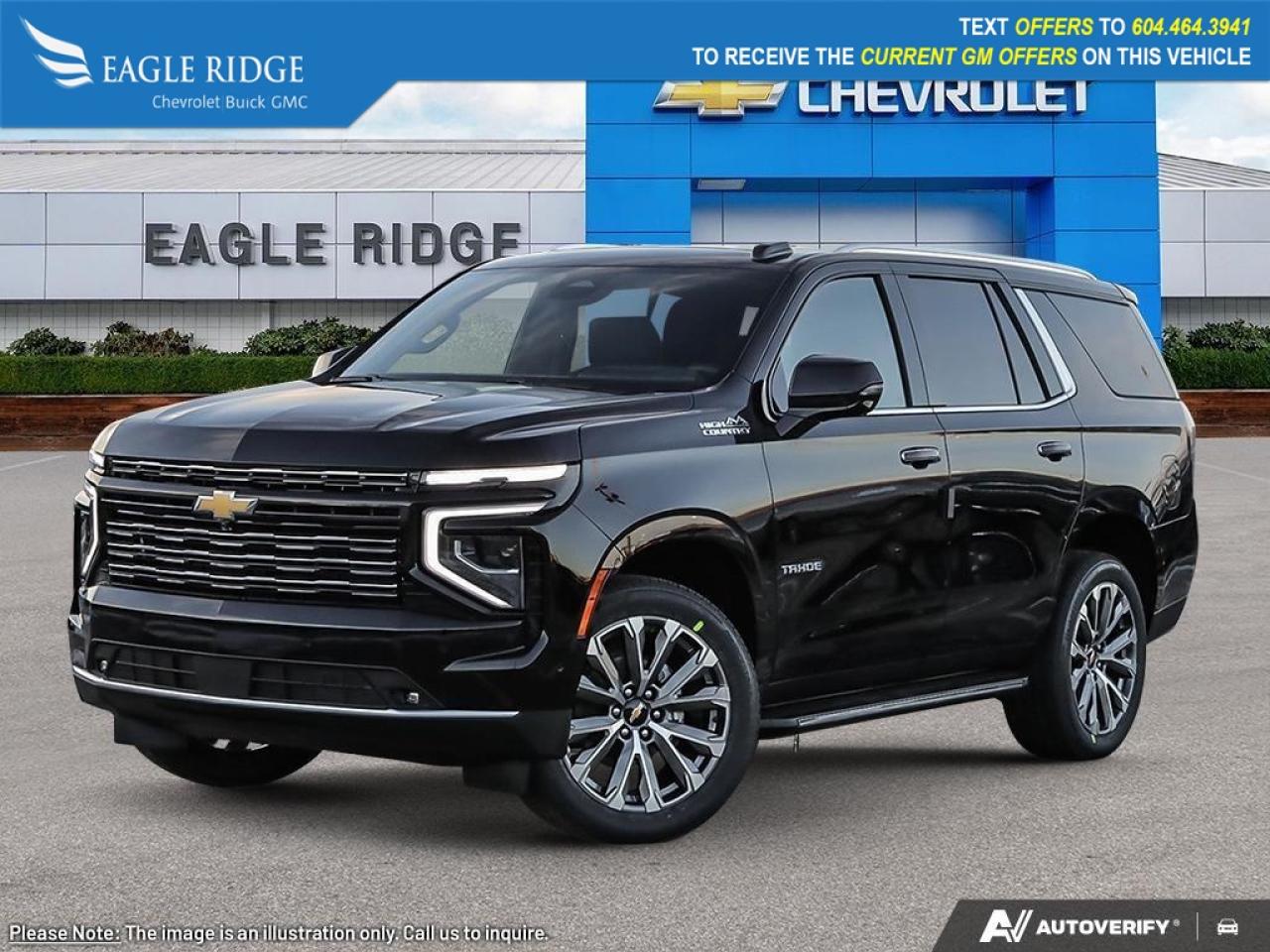 New 2025 Chevrolet Tahoe High Country 12-inch digital instrument cluster, 17.7-inch touchscreen, Google Built-in, wireless Apple CarPlay and Android Auto, Bluetooth, wireless charging, Wi-Fi compatibility for sale in Coquitlam, BC
