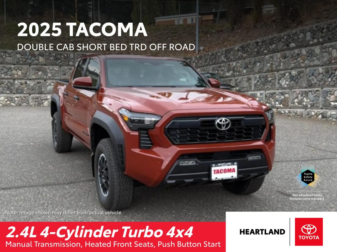 New 2025 Toyota Tacoma Double Cab MT TRD Off Road for sale in Williams Lake, BC