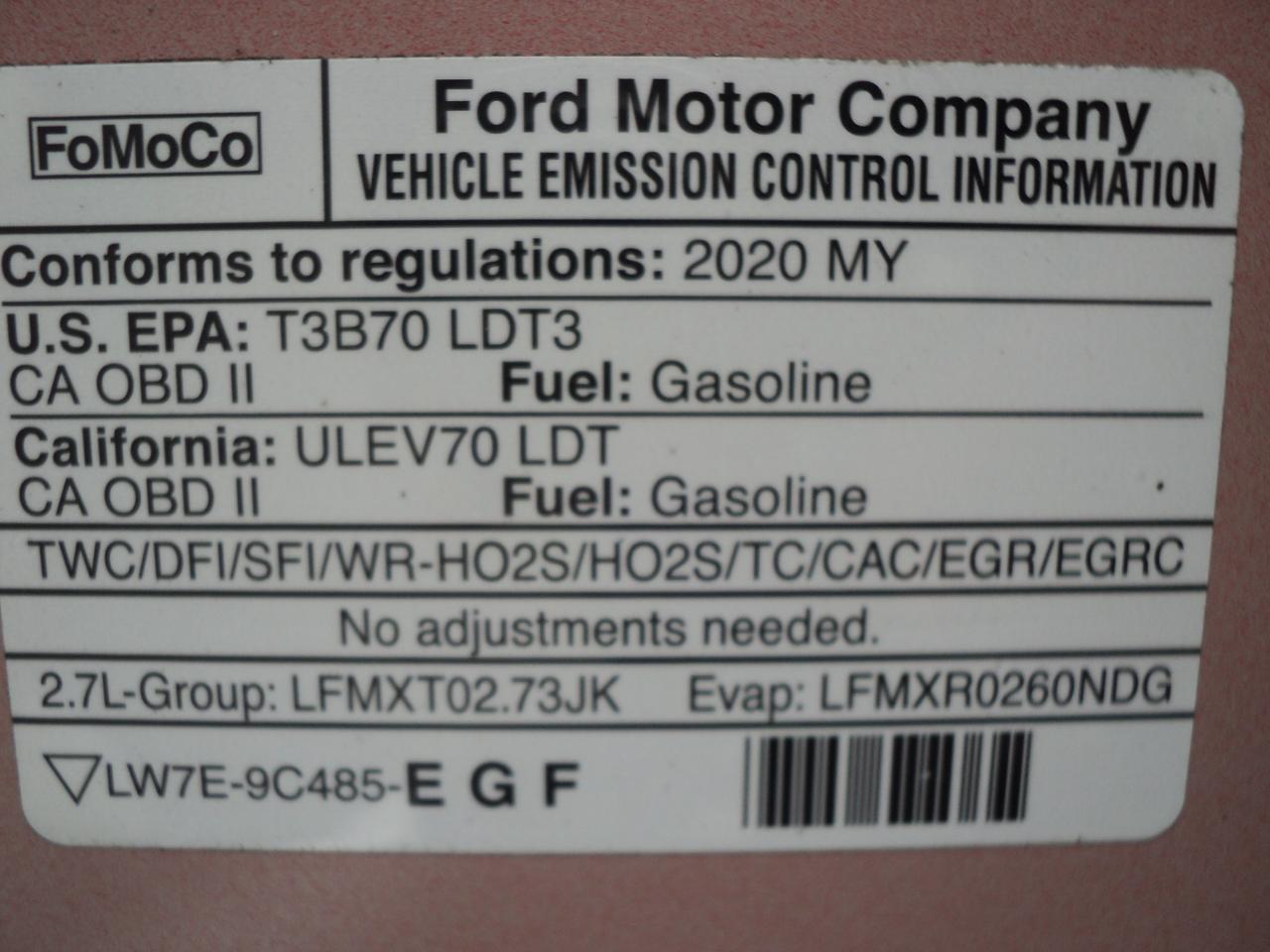 2020 Ford F-150 XL SUPERCAB 4WD 2.7L6cyl  6.5' BOX BackUpCam - Photo #26