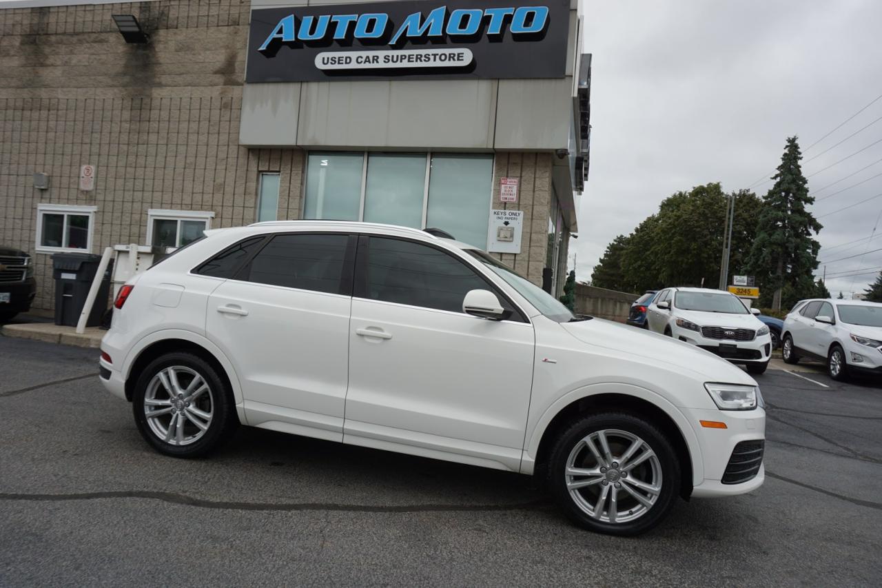 Used 2016 Audi Q3 TECH-S LINE AWD CERTIFIED CAMERA NAV BLUETOOTH LEATHER HEATED SEATS PANO ROOF CRUISE ALLOYS for sale in Burlington, ON