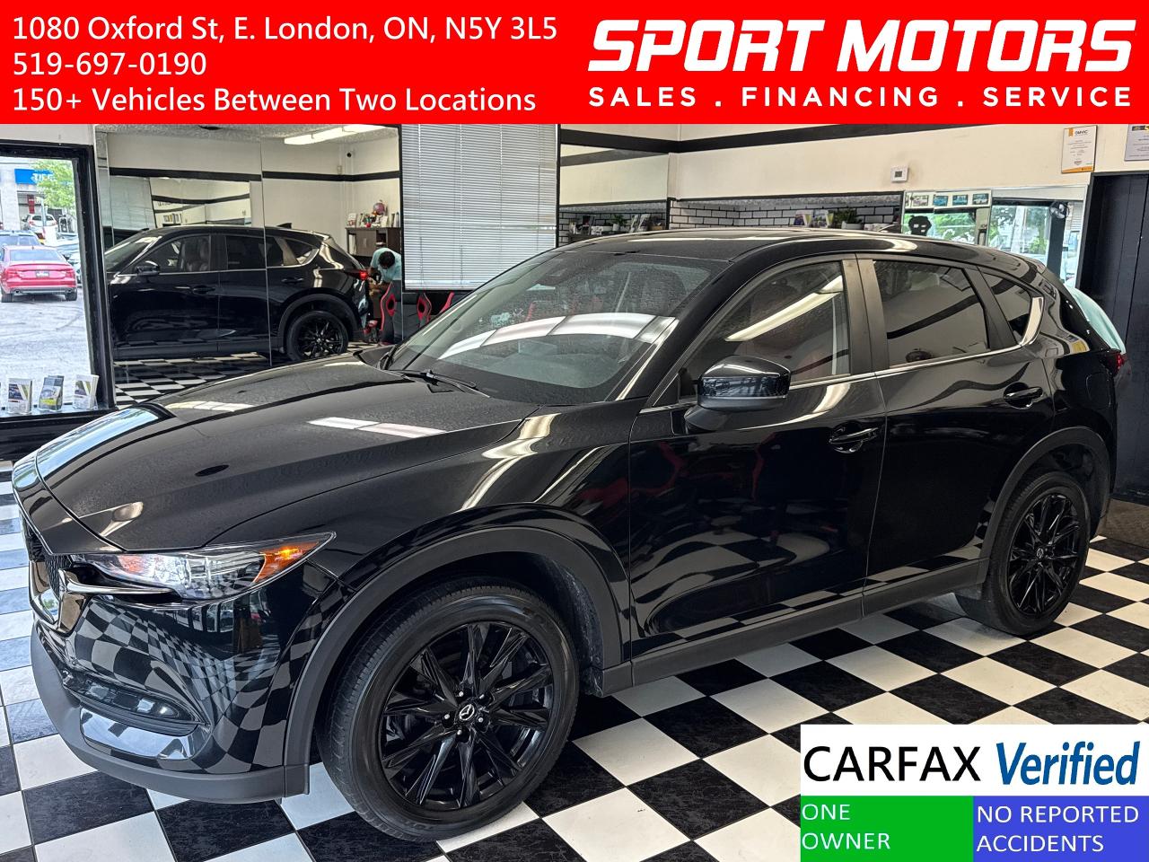Used 2021 Mazda CX-5 Kuro Edition AWD+Red Leather+ONE OWNER+CLEANCARFAX for sale in London, ON