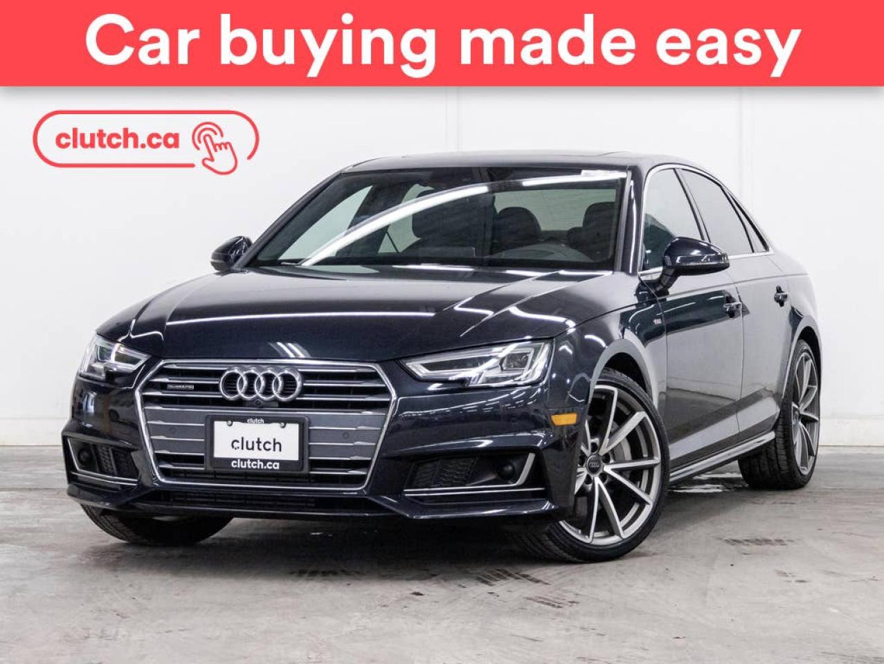 Used 2017 Audi A4 Technik AWD w/Heated Front Seats, Bluetooth, Backup Cam for sale in Toronto, ON
