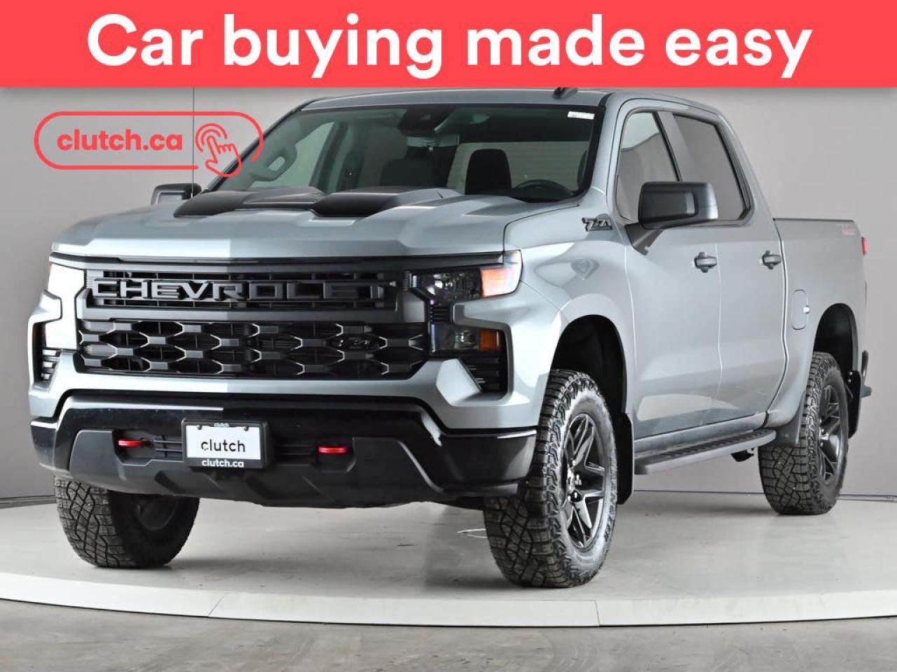 Used 2024 Chevrolet Silverado 1500 Custom Trail Boss Crew Cab 5 3/4 ft 4x4 w/ Apple CarPlay, Rearview Camera, Cruise Control for sale in Toronto, ON