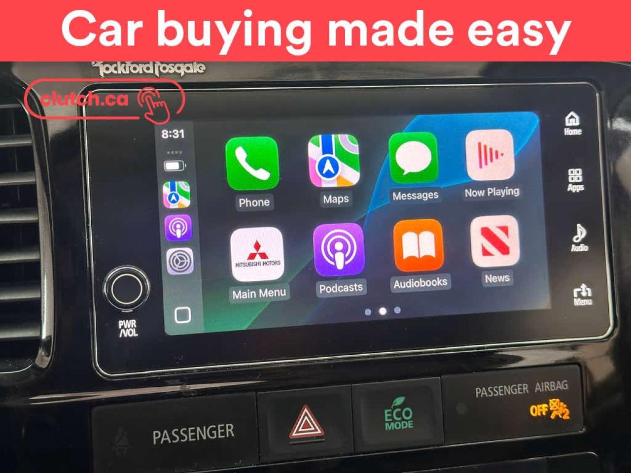 Used 2017 Mitsubishi Outlander GT S-AWC w/ Apple CarPlay, Heated Front Seats, Rearview Cam for sale in Toronto, ON