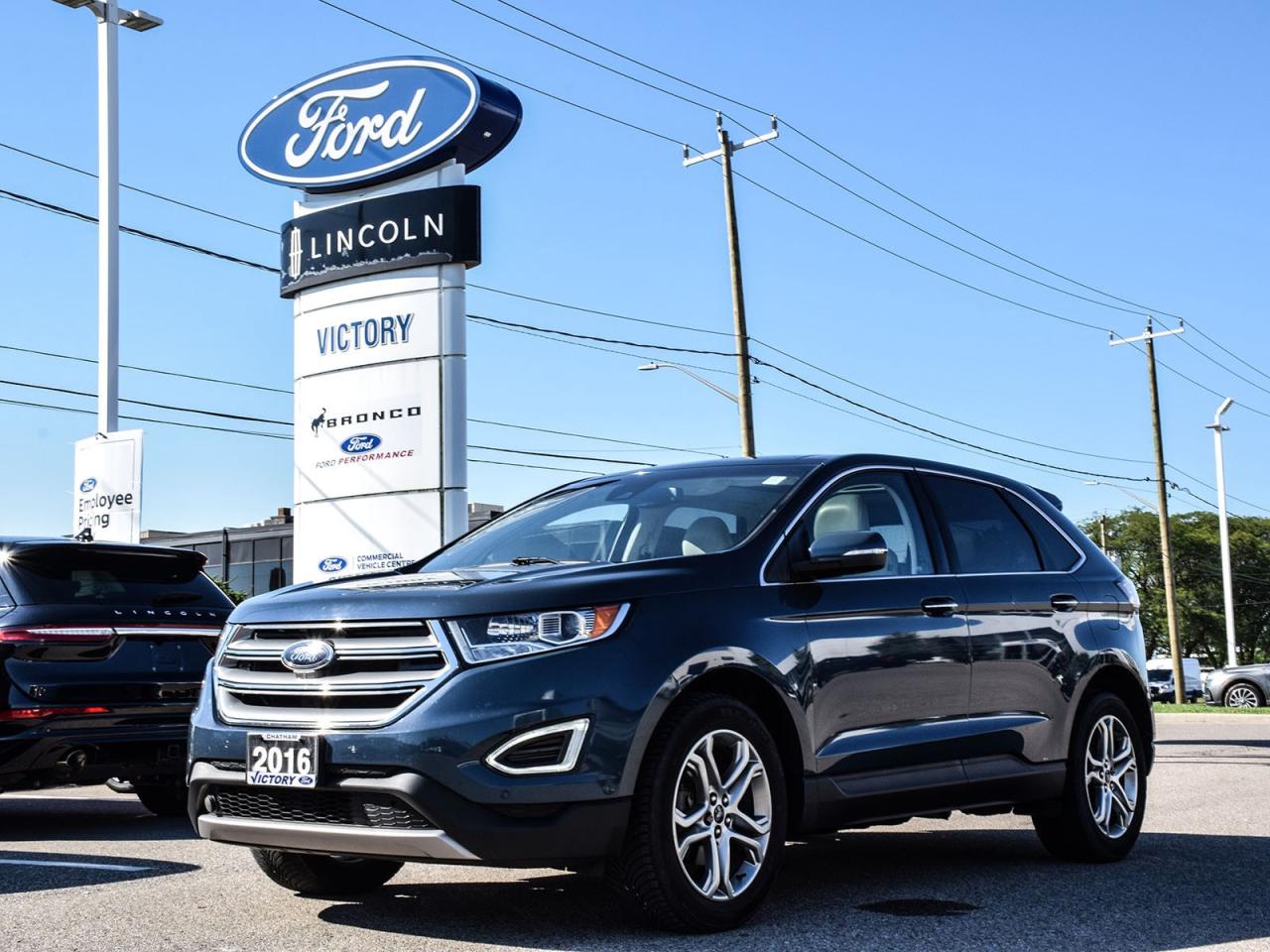 Used 2016 Ford Edge Titanium ACC + Lane Keeping | Panoroof | for sale in Chatham, ON