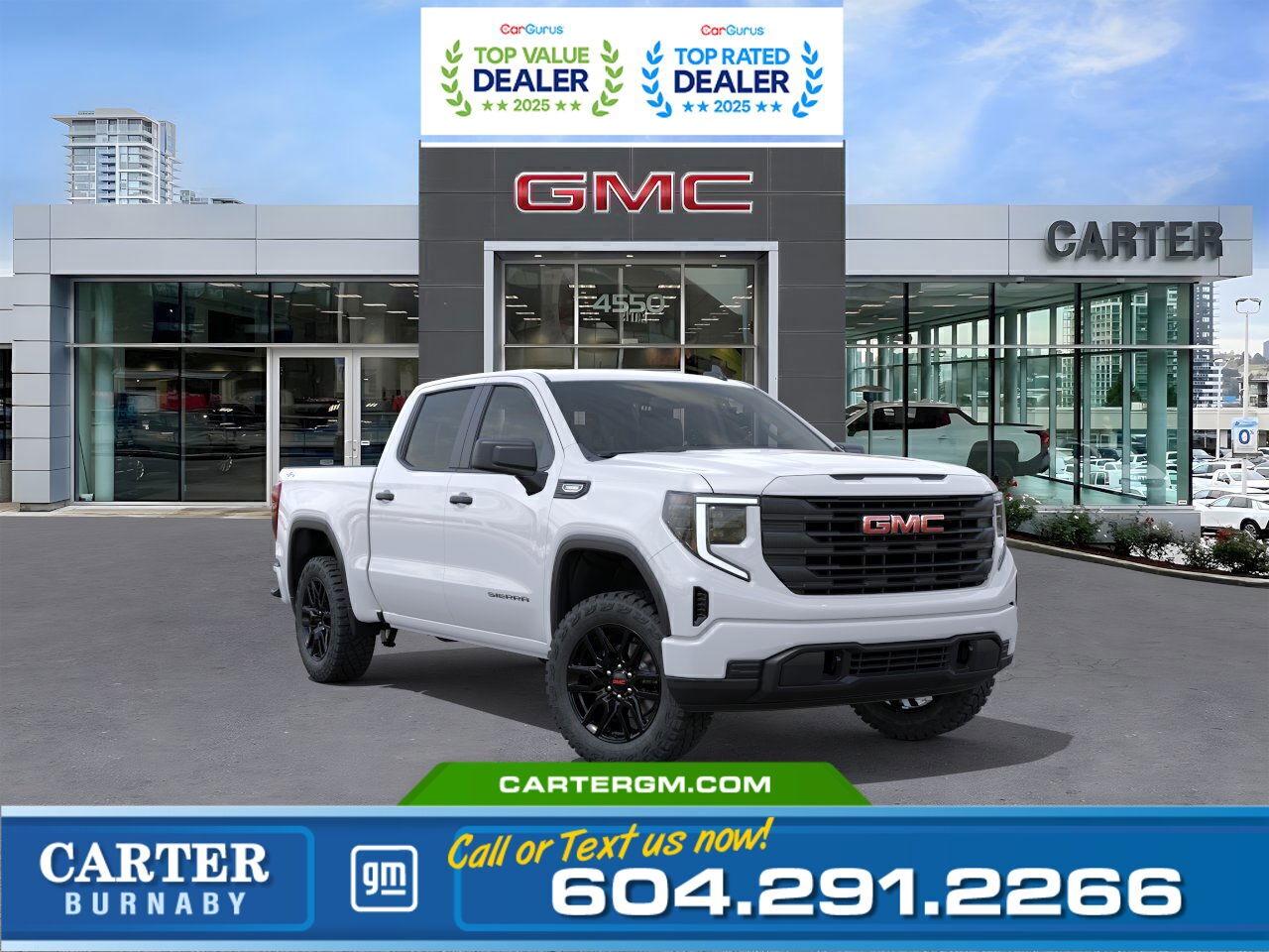 New 2026 GMC Sierra 1500 1500 PRO 4WD | 2.7L TURBOMAX ENGINE/OFF-ROAD SUSP for sale in Burnaby, BC