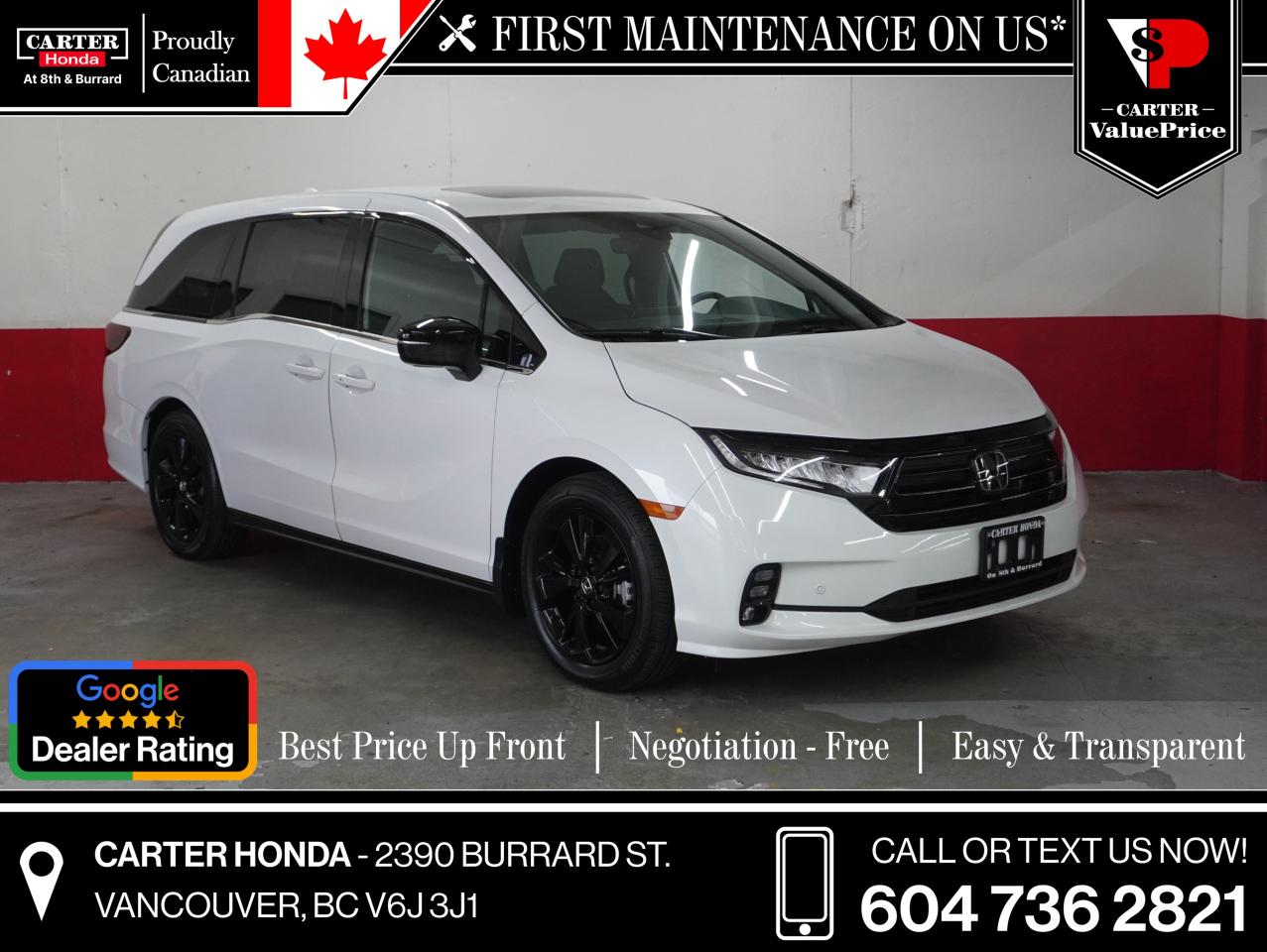 Used 2023 Honda Odyssey Black Edition NO ACCIDENTS, DVD, GPS, RMT START for sale in Vancouver, BC