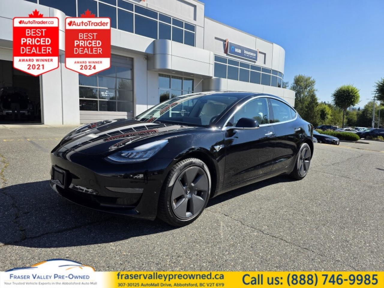 Used 2020 Tesla Model 3 Standard Range Plus RWD  - Fast Charging - $130.56 for sale in Abbotsford, BC