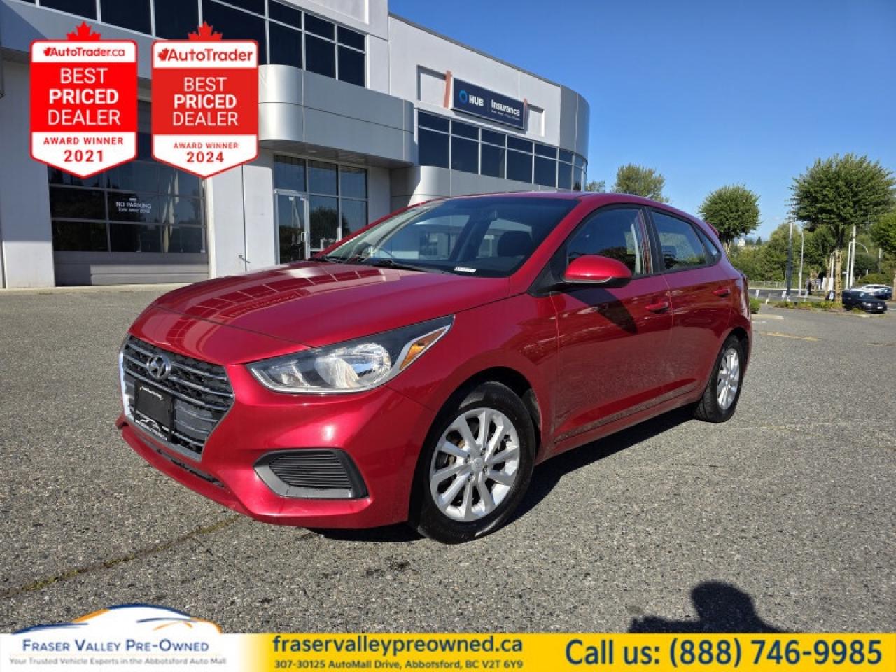 Used 2019 Hyundai Accent Hatchback Preferred  - $90.98 /Wk for sale in Abbotsford, BC