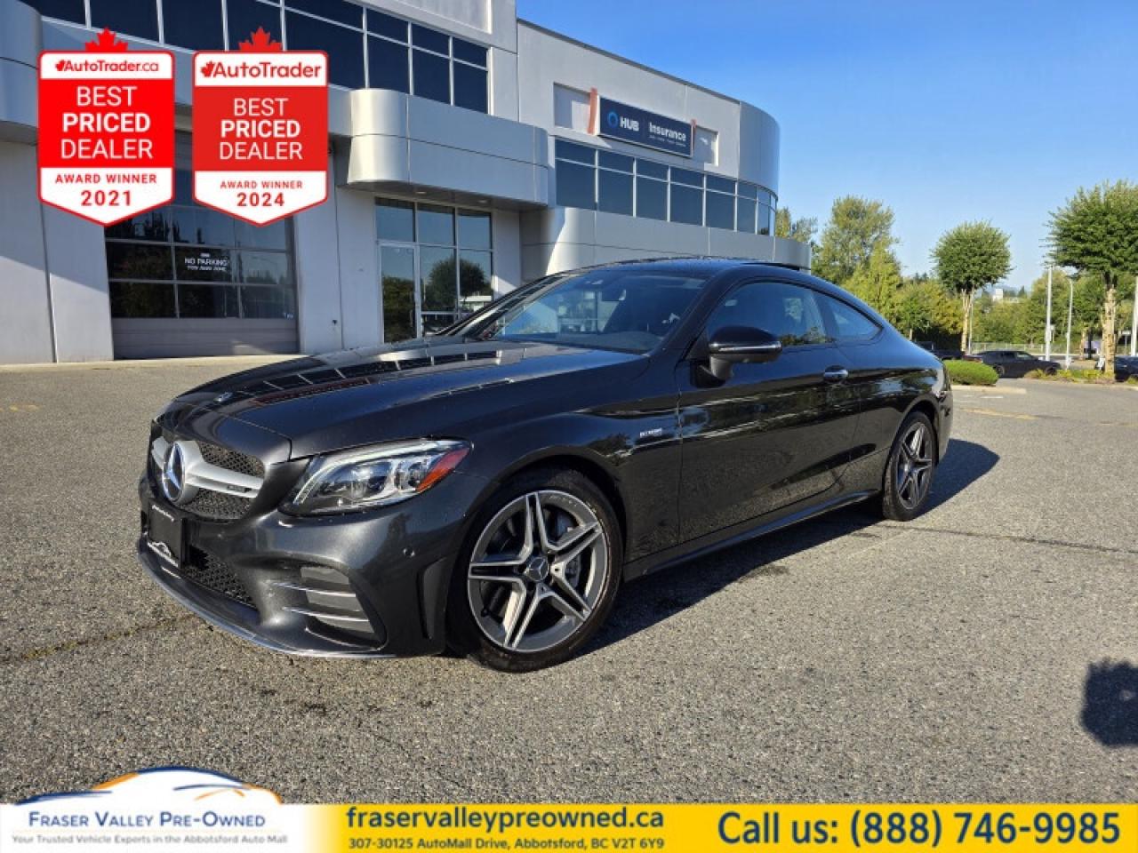 Used 2019 Mercedes-Benz C-Class AMG 43 4MATIC Coupe  - Sunroof - $202.23 /Wk for sale in Abbotsford, BC