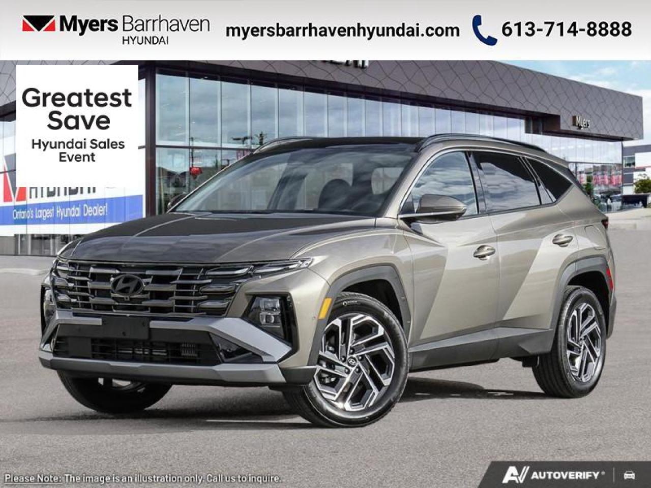 New 2025 Hyundai Tucson Hybrid Ultimate AWD  - Sunroof - $337 B/W for sale in Nepean, ON