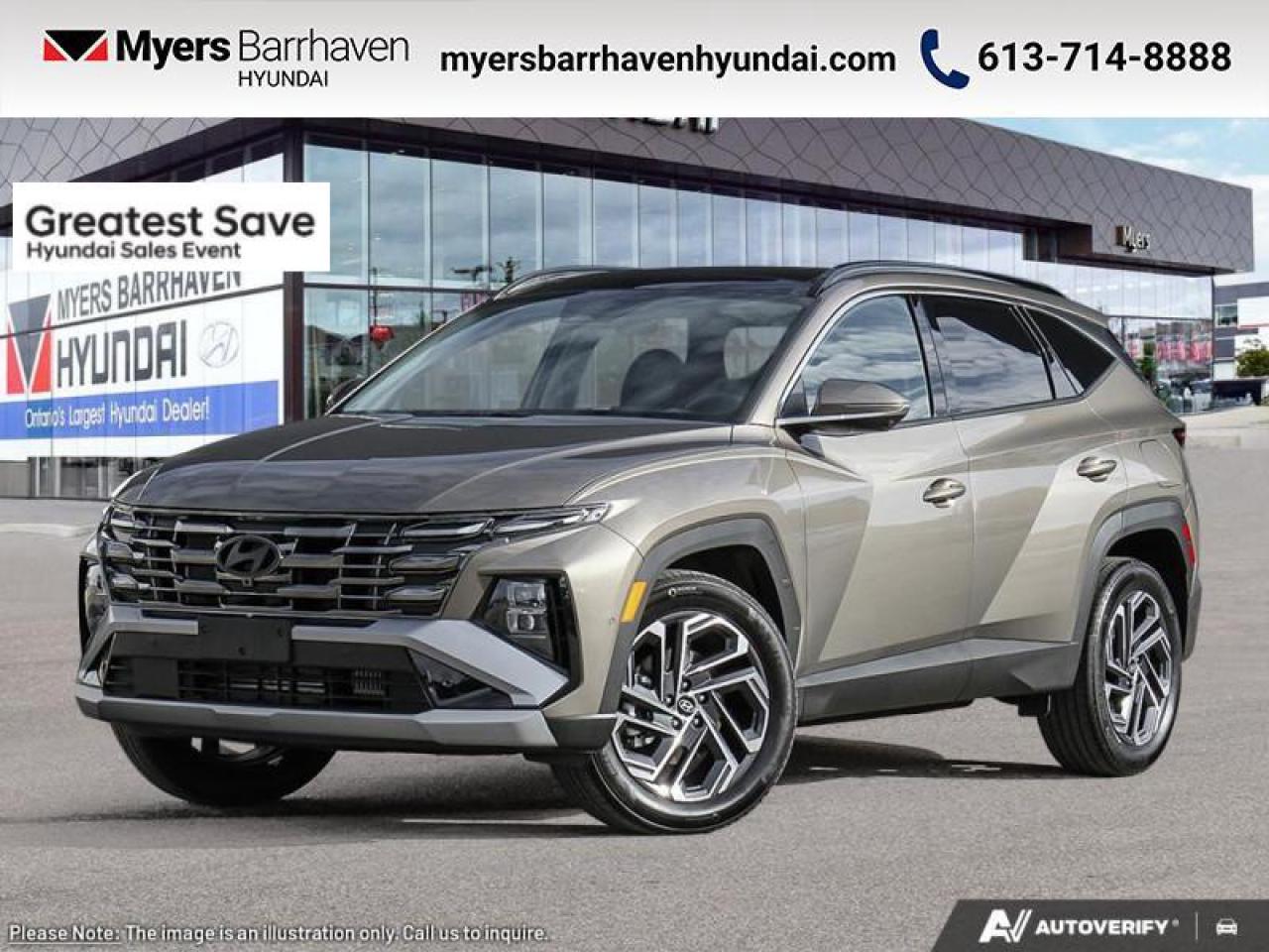 New 2025 Hyundai Tucson Hybrid Ultimate AWD  - Sunroof - $337 B/W for sale in Nepean, ON