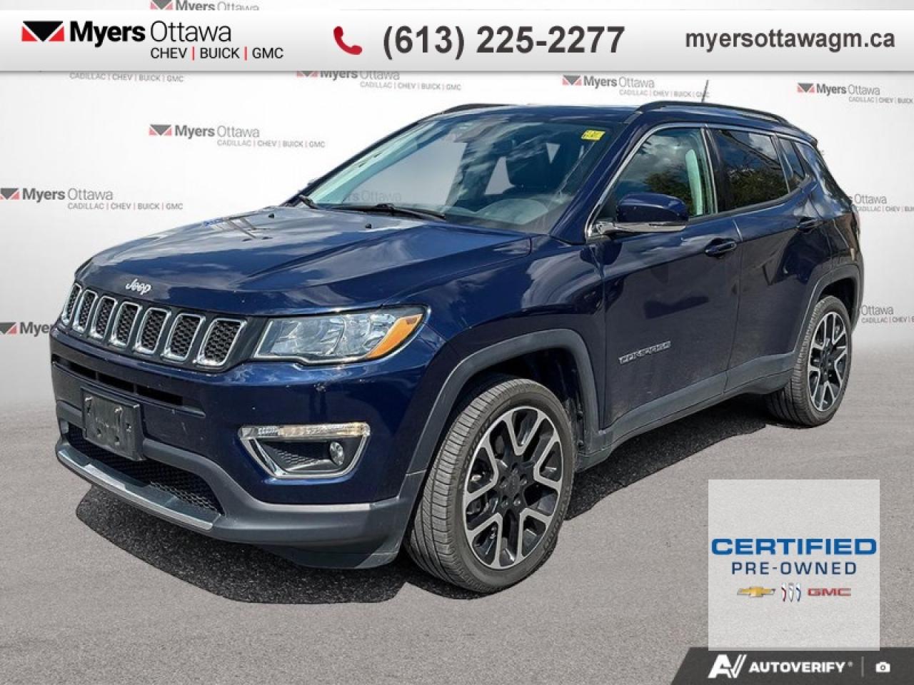 Used 2019 Jeep Compass Limited  LIMITED, 4WD, PANO SUNROOF, NAV for sale in Ottawa, ON