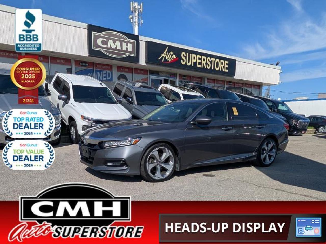 Used 2019 Honda Accord Sedan Touring 2.0 Auto  **COOLED SEATS - SUNROOF** for sale in St. Catharines, ON