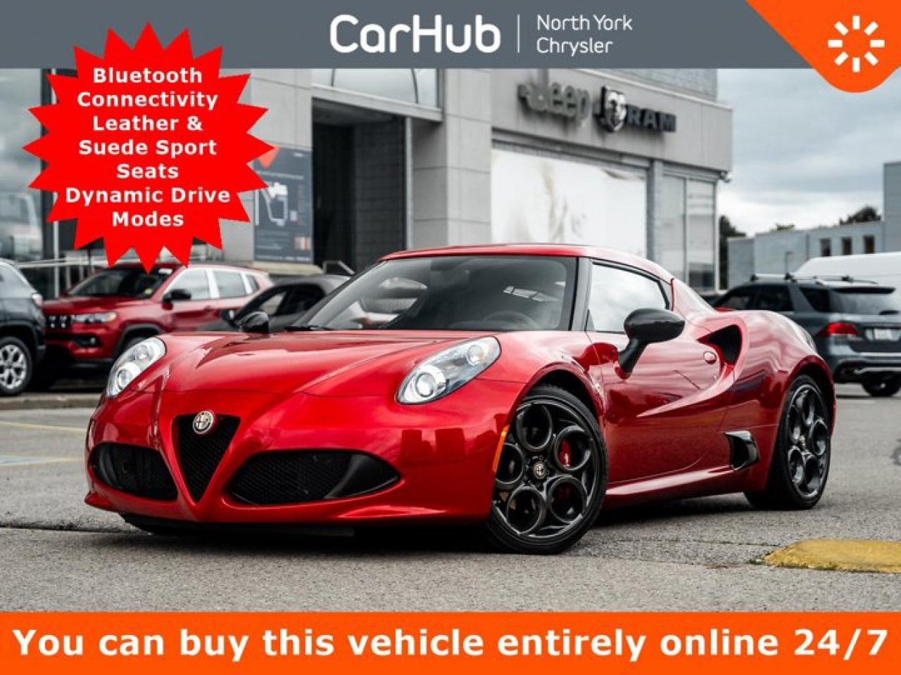Used 2015 Alfa Romeo 4C Coupe RWD Bluetooth Leather/Suede Sport Seats Dynamic Drive Modes for sale in Thornhill, ON
