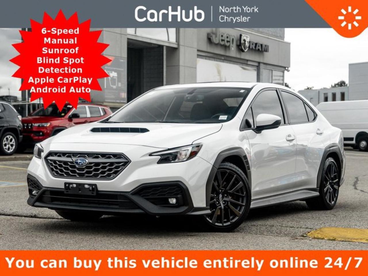 Used 2023 Subaru WRX Sport Manual Sunroof Blind Spot Detection Apple CarPlay Android Auto for sale in Thornhill, ON