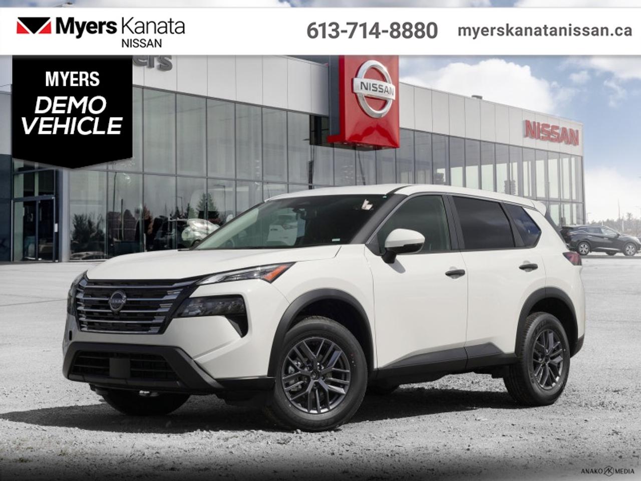 <b>Low Mileage, Heated Seats,  Heated Steering Wheel,  Remote Start,  Lane Departure Warning!<br> <br></b><br>   Compare at $44749 - KANATA NISSAN PRICE is just $42216! <br> <br>This refined SUV blends luxury, technology, and everyday practicality with a confident presence. This 2026 Nissan Rogue is for sale today in Kanata. This low mileage SUV has just 50 km. Its Glacier White in colour. It has an Automatic transmission and is powered by a 201HP 1.5L 3 Cylinder Engine. <br> <br> Our Rogues trim level is S. Its sleek profile features body-coloured accents, black cladding, and chrome trim for a bold yet modern look, complemented by deep-tinted glass, roof rails, and a hands-free power liftgate for everyday convenience. Inside, the cabin offers a thoughtful blend of comfort and technology, including heated front seats, a heated steering wheel, dual-zone automatic climate control, and smart keyless entry with remote start. The intuitive infotainment system features an 8-inch touchscreen, smartphone integration, and Bluetooth connectivity for seamless control on every drive. Advanced driver-assistance features such as Blind Spot Warning, Rear Cross Traffic Alert, Lane Departure Warning, and Intelligent Backup Intervention enhance safety and confidence wherever the road leads. This vehicle has been upgraded with the following features: Heated Seats, Heated Steering Wheel, Remote Start, Lane Departure Warning, Blind Spot Warning, Collision Mitigation.<br> <br/><br>*LIFETIME ENGINE TRANSMISSION WARRANTY NOT AVAILABLE ON VEHICLES WITH KMS EXCEEDING 140,000KM, VEHICLES 8 YEARS & OLDER, OR HIGHLINE BRAND VEHICLE(eg. BMW, INFINITI. CADILLAC, LEXUS...)<br> Come by and check out our fleet of 60+ used cars and trucks and 80+ new cars and trucks for sale in Kanata.  o~o