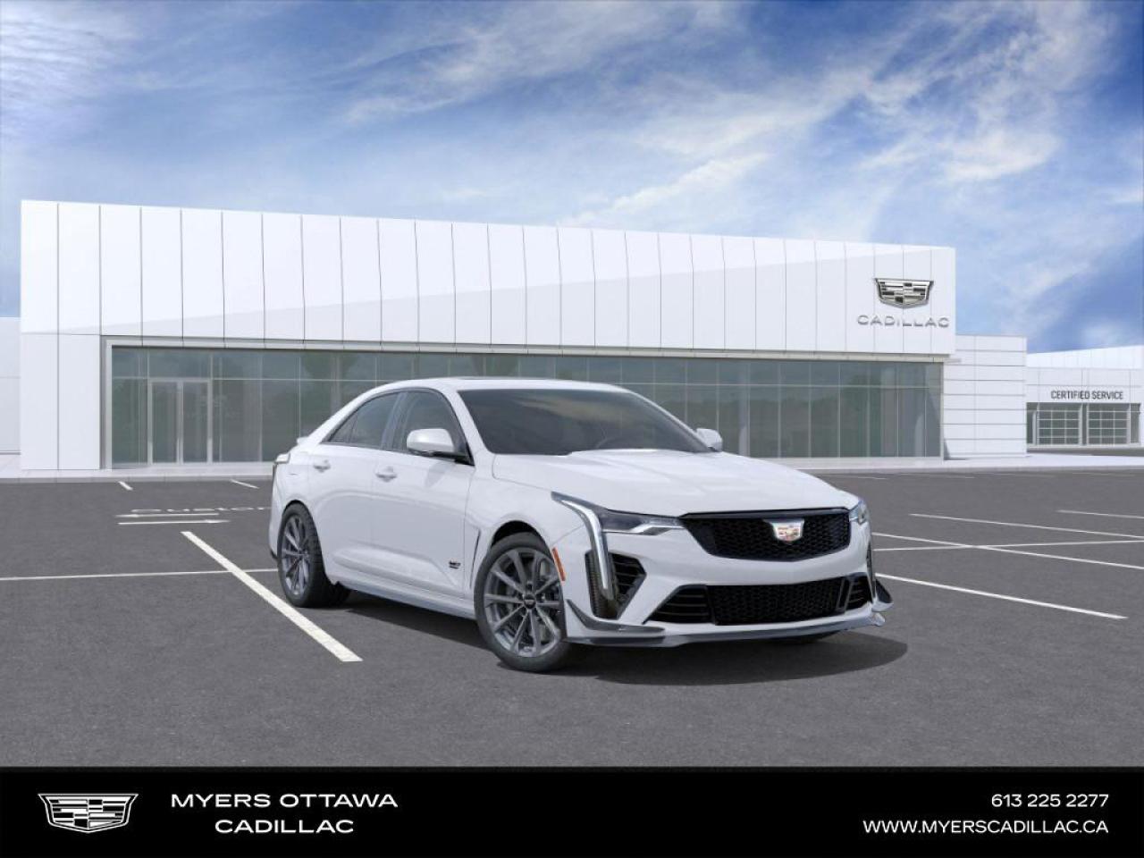 New 2025 Cadillac CT4-V Blackwing  CT4-V BLACKWING, SUNROOF, 10 SPEED, BLACK OUT for sale in Ottawa, ON