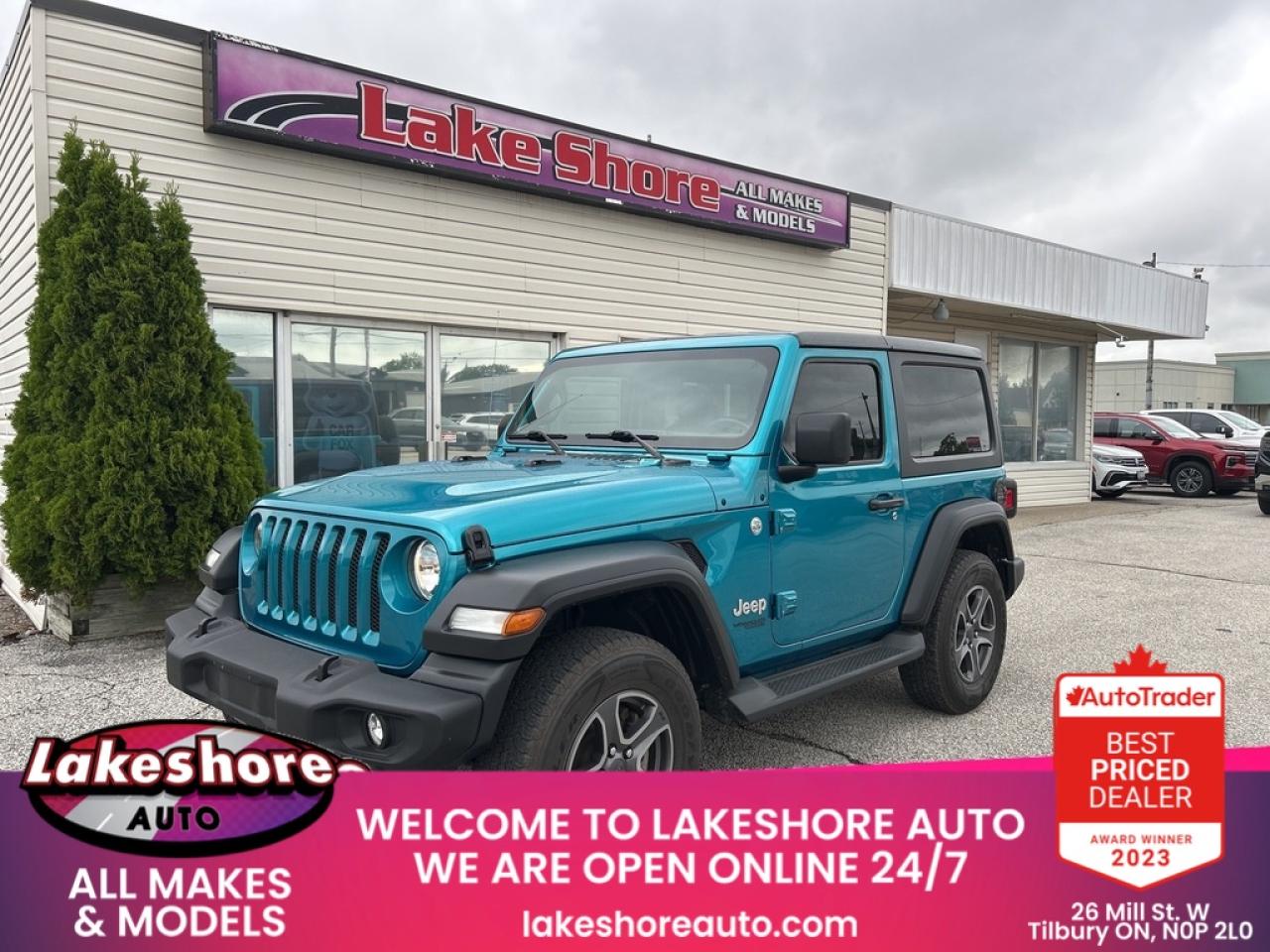 Used 2019 Jeep Wrangler Sport S for sale in Tilbury, ON