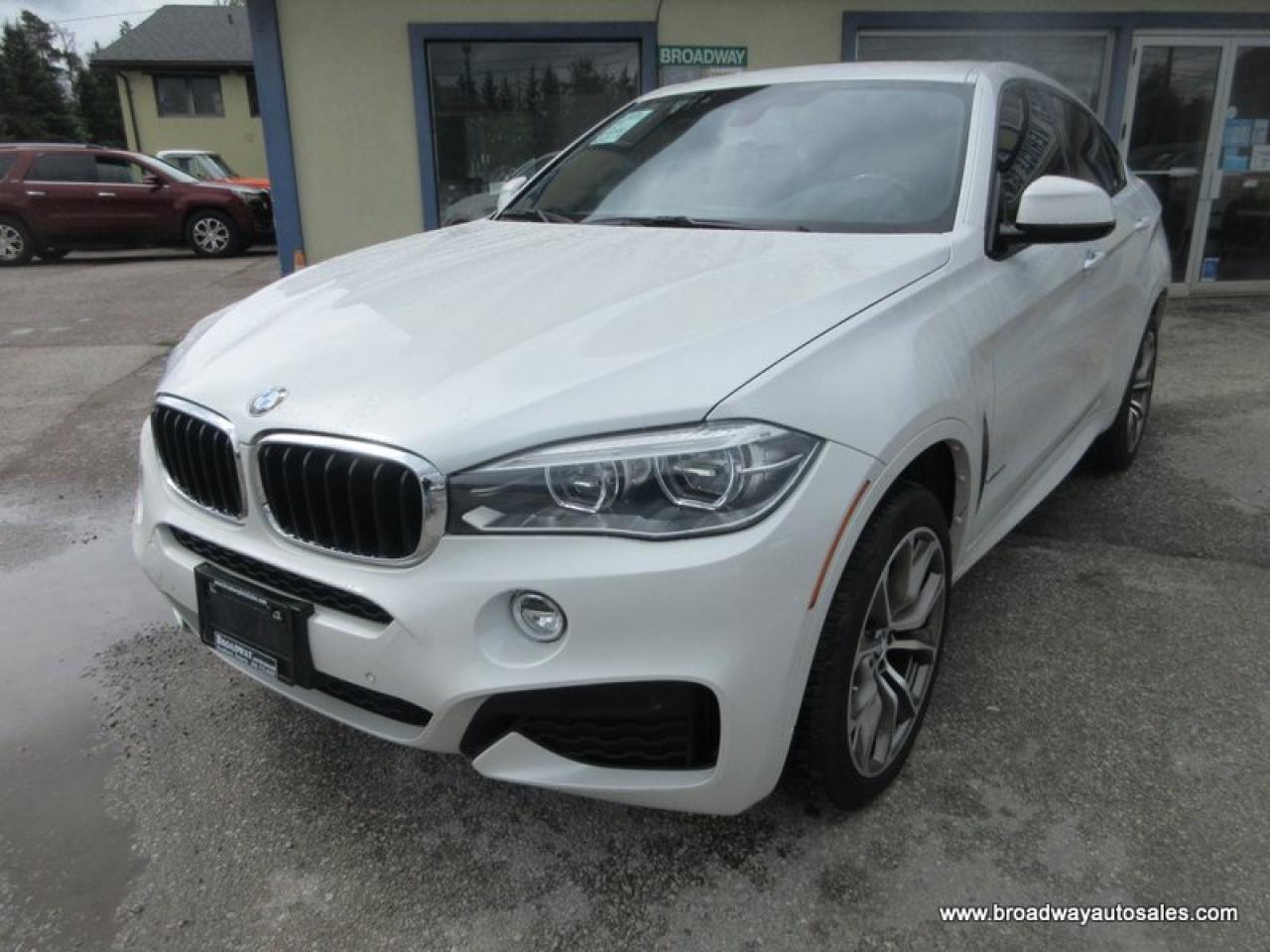 Used 2016 BMW X6 LOADED ALL-WHEEL-DRIVE 5 PASSENGER 3.0L - V6.. NAVIGATION.. POWER SUNROOF.. LEATHER.. HEATED SEATS & WHEEL.. BACK-UP CAMERA.. POWER TAILGATE.. for sale in Bradford, ON
