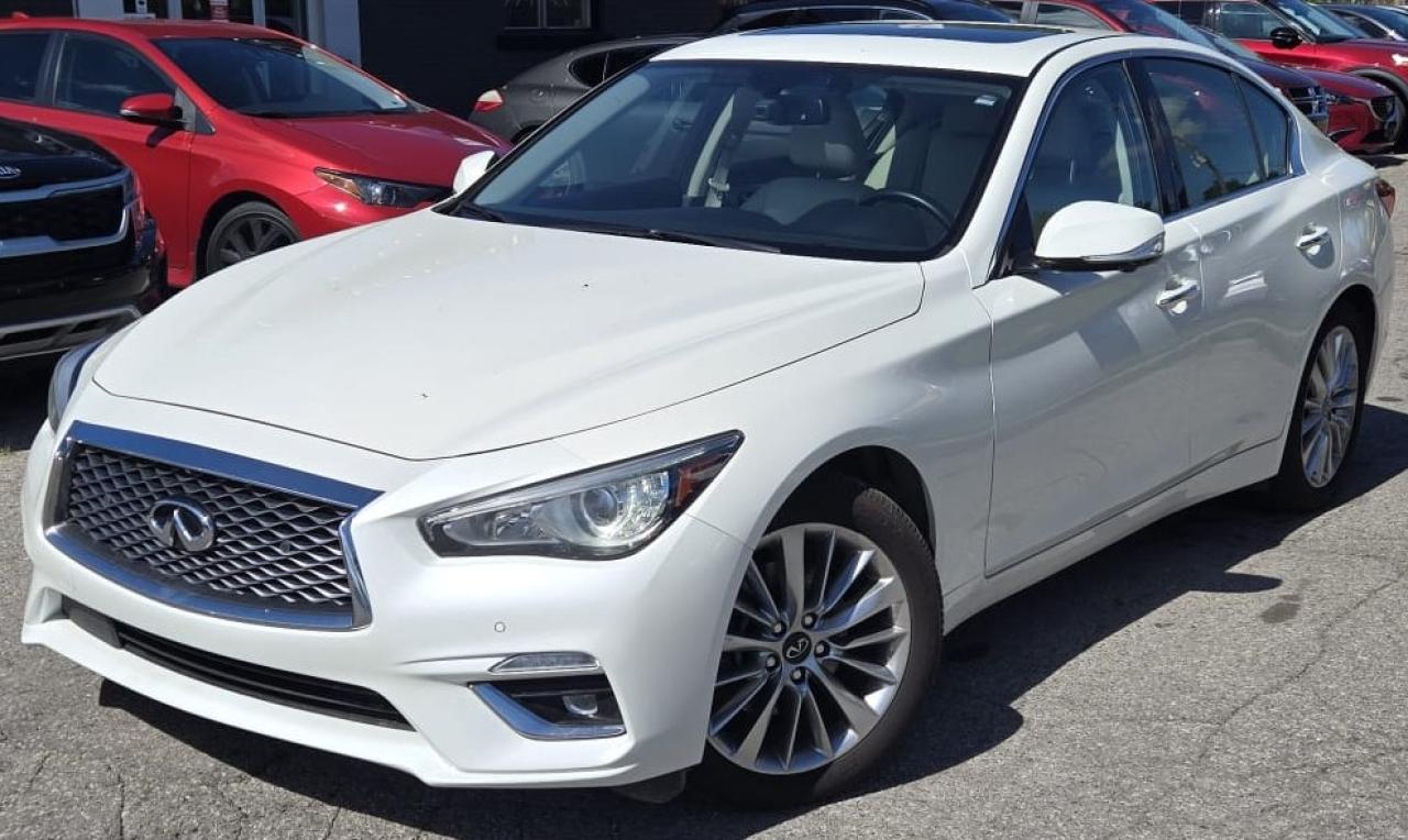 Used 2021 Infiniti Q50 LUXE / NO ACCIDENTS / LEATHER / ROOF / AWD for sale in Cambridge, ON