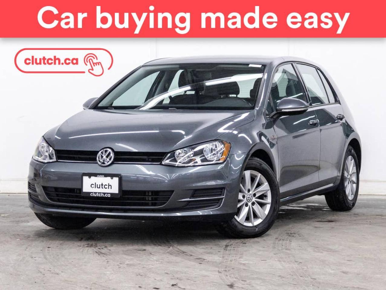 Used 2016 Volkswagen Golf Trendline w/ Apple CarPlay & Android Auto, Heated Front Seats, Rearview Cam for sale in Toronto, ON
