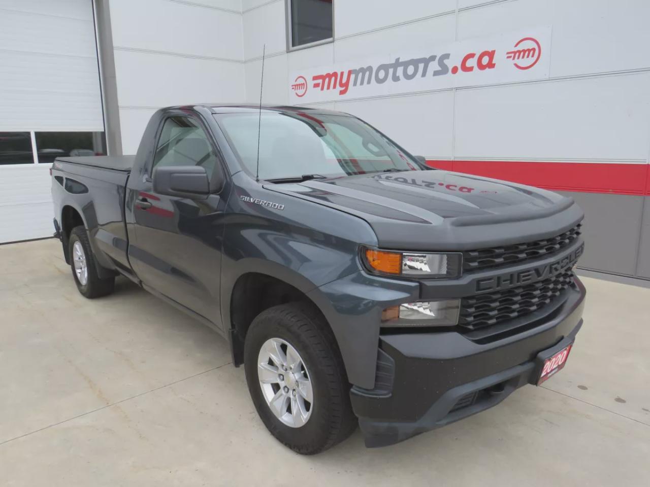 Used 2020 Chevrolet Silverado 1500 Work Truck (**CLEAN TITLE/NO ACCIDENTS!!**SAFETY/CERTIFIED!!**4WD**TUNNEAU COVER**TRAILER HITCH**LEATHER**POWER SEATS**HEATED SEATS**DIGITAL TOUCHACREEN**ANDROID AUTO**APPLE CARPLAY**REVERSE CAMERA**BLUETOOTH**CRUISE CONTROL**) for sale in Tillsonburg, ON