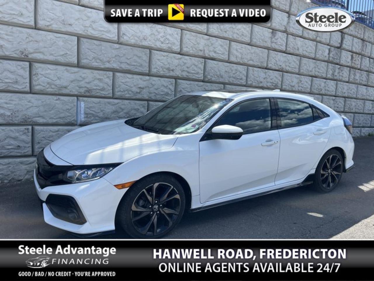 Used 2019 Honda Civic Hatchback Sport | ACCIDENT FREE | for sale in Fredericton, NB