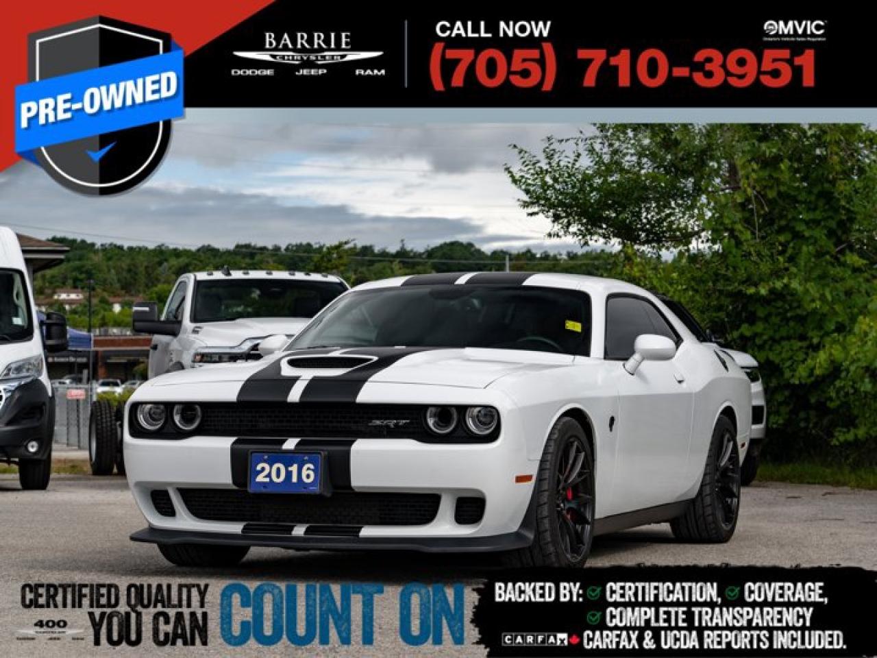 Used 2016 Dodge Challenger SRT Hellcat for sale in Barrie, ON